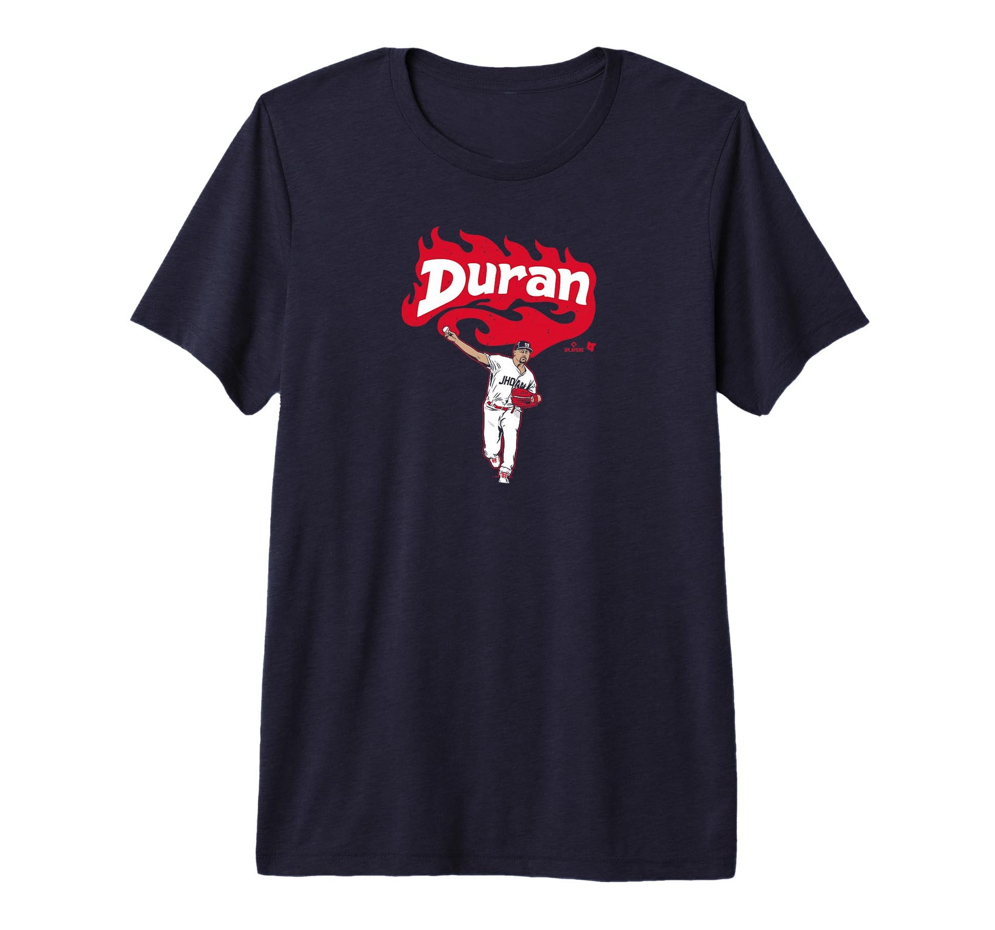 Jhoan Duran Flames Minnesota T-Shirt - Streetwear Style for Adults - T-Shirt, Sweatshirt, Hoodie