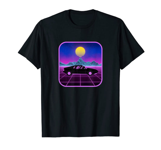 80S Car Lover Vaporwave Synthwave T-Shirt - Aesthetic Graphic for Adults - T-Shirt, Sweatshirt, Hoodie