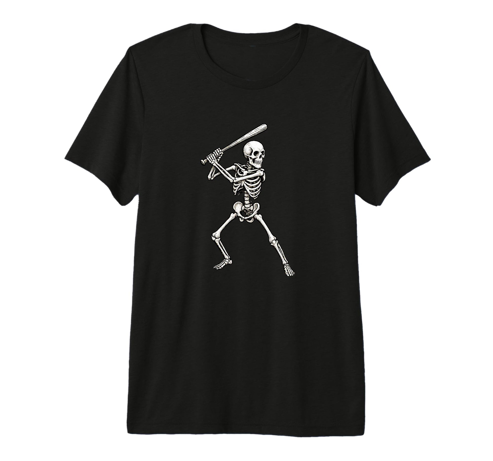 Skeleton Baseball Player Homerun T-Shirt - Fun Novelty Design for Adults - T-Shirt, Sweatshirt, Hoodie