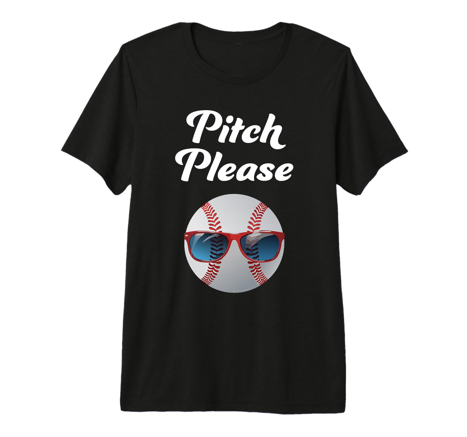 Pitch Please Baseball Fan Tri Blend T-Shirt - Graphic Print Unisex - T-Shirt, Sweatshirt, Hoodie