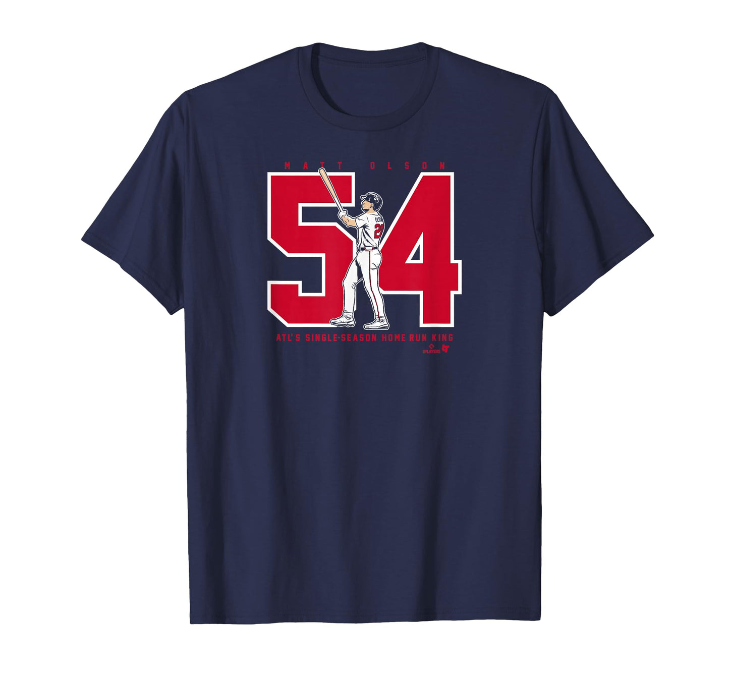 Matt Olson Atl Home Run Record T-Shirt - Minimalist Print for Adults - T-Shirt, Sweatshirt, Hoodie
