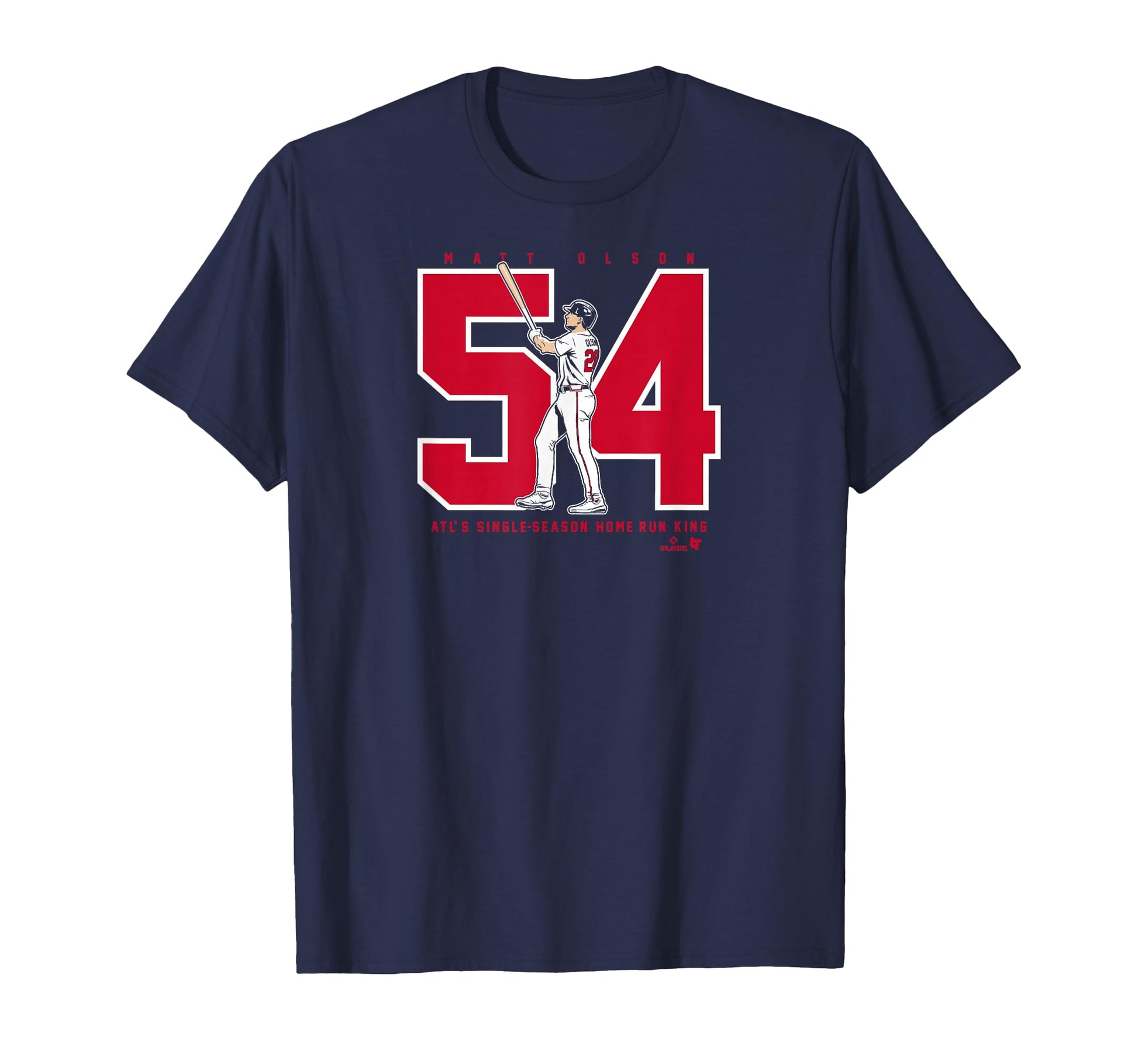 Matt Olson Atl Home Run Record T-Shirt - Minimalist Print for Adults - T-Shirt, Sweatshirt, Hoodie