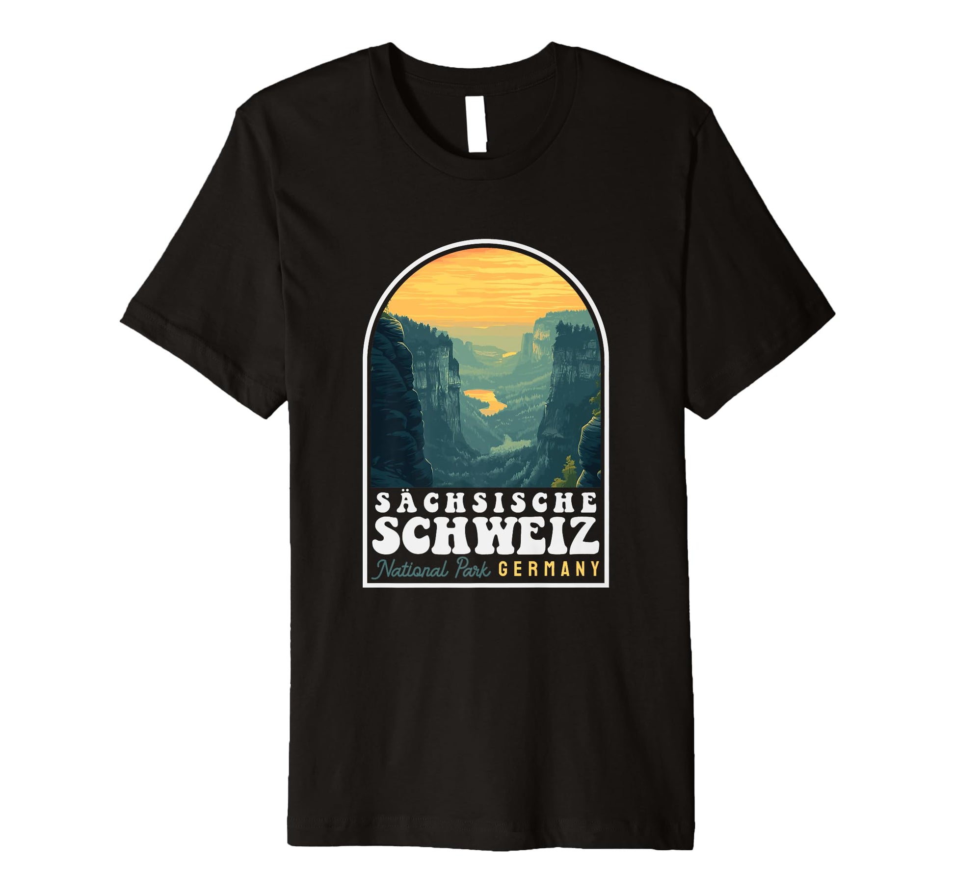 Saxon Switzerland National Park Germany T-Shirt - Trendy Graphic Men Women - T-Shirt, Sweatshirt, Hoodie