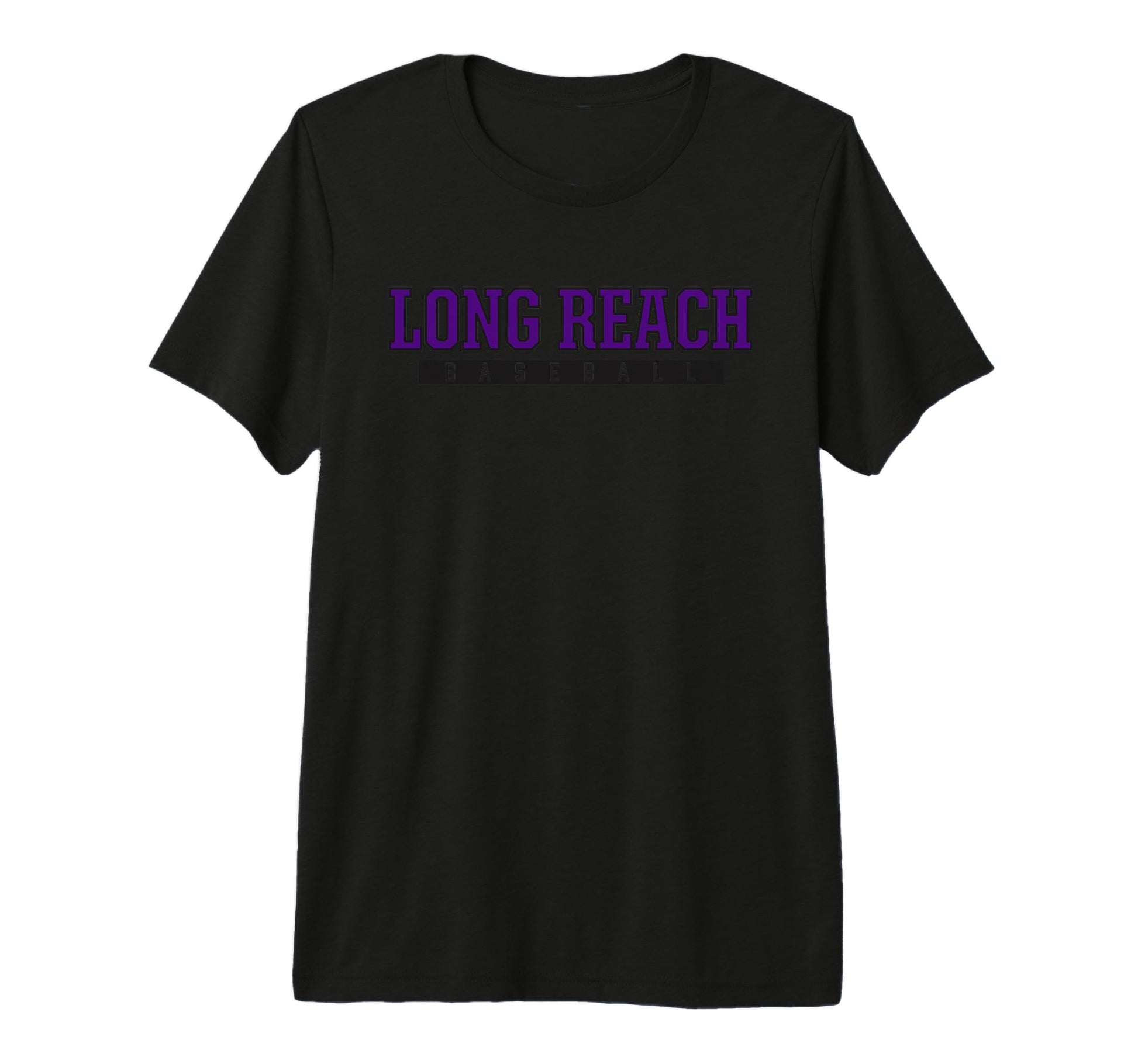 Long Reach High School Baseball Tri Blend T-Shirt - Custom Art Print Unisex - T-Shirt, Sweatshirt, Hoodie