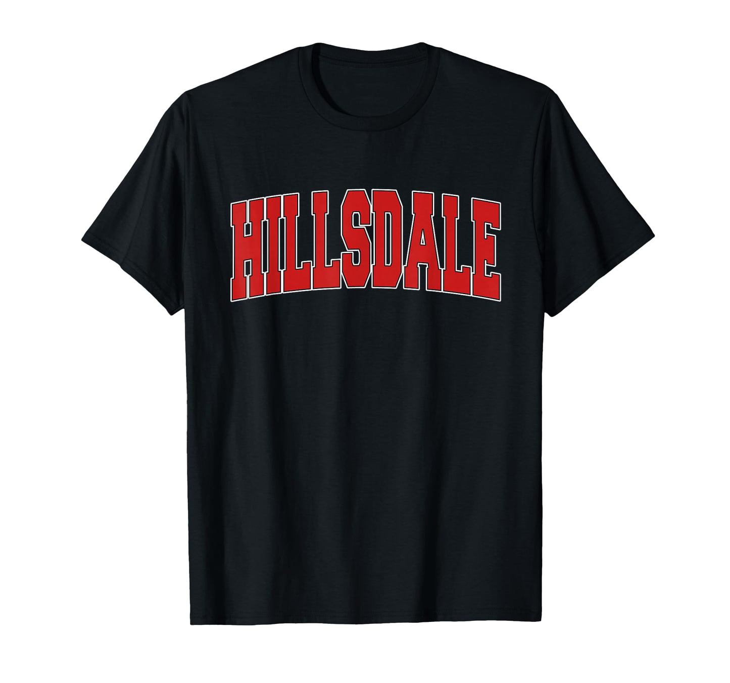 Hillsdale Mi Michigan Varsity Usa T-Shirt - Custom Art Print Men Women - T-Shirt, Sweatshirt, Hoodie
