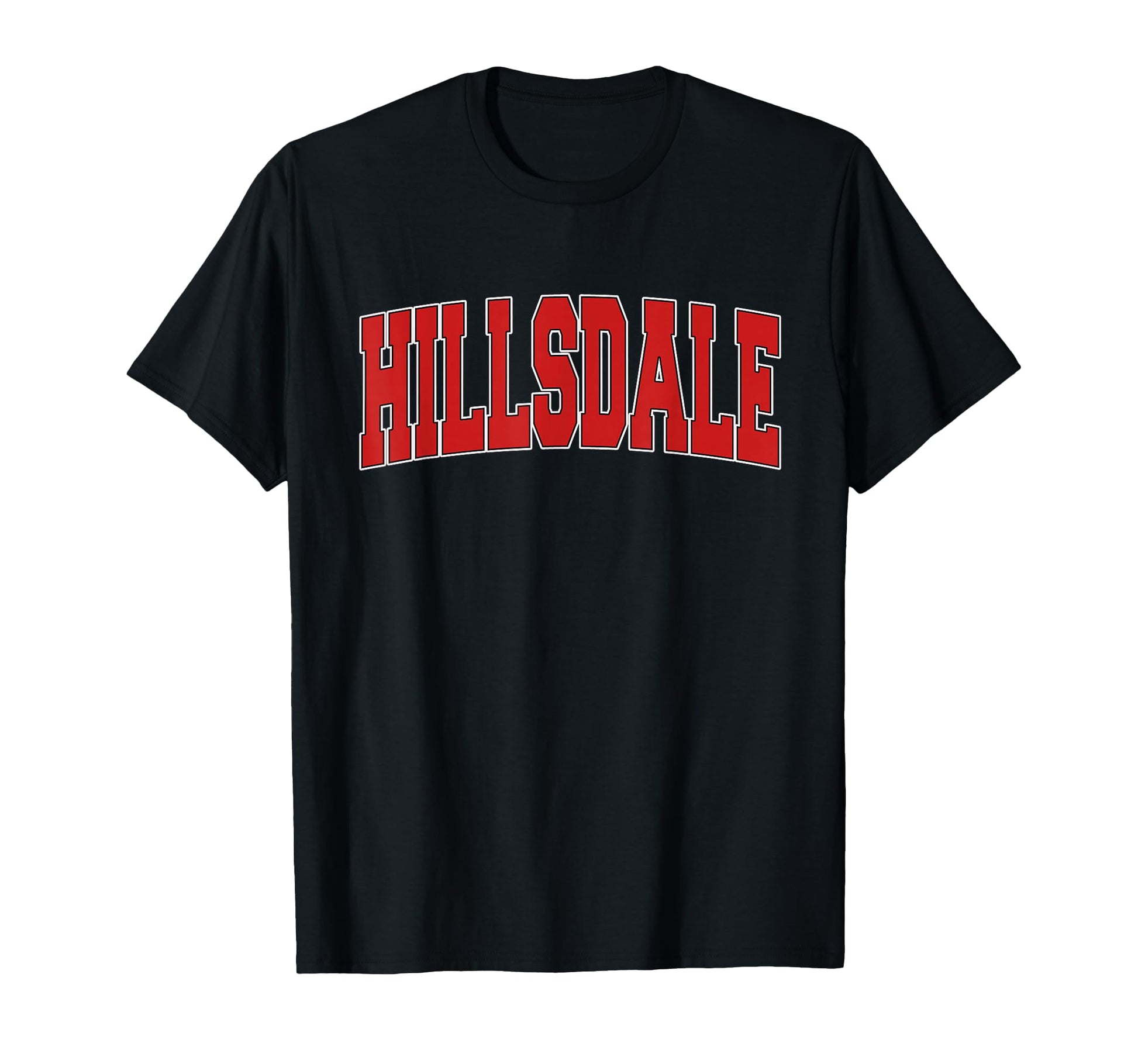 Hillsdale Mi Michigan Varsity Usa T-Shirt - Custom Art Print Men Women - T-Shirt, Sweatshirt, Hoodie