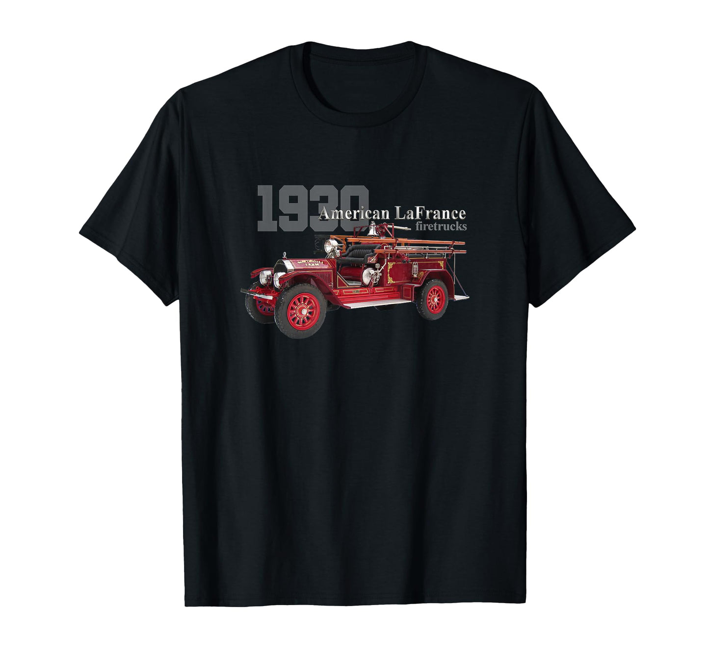 Trucks Firetrucks 1930 Firetruck T-Shirt - Aesthetic Graphic for Adults - T-Shirt, Sweatshirt, Hoodie