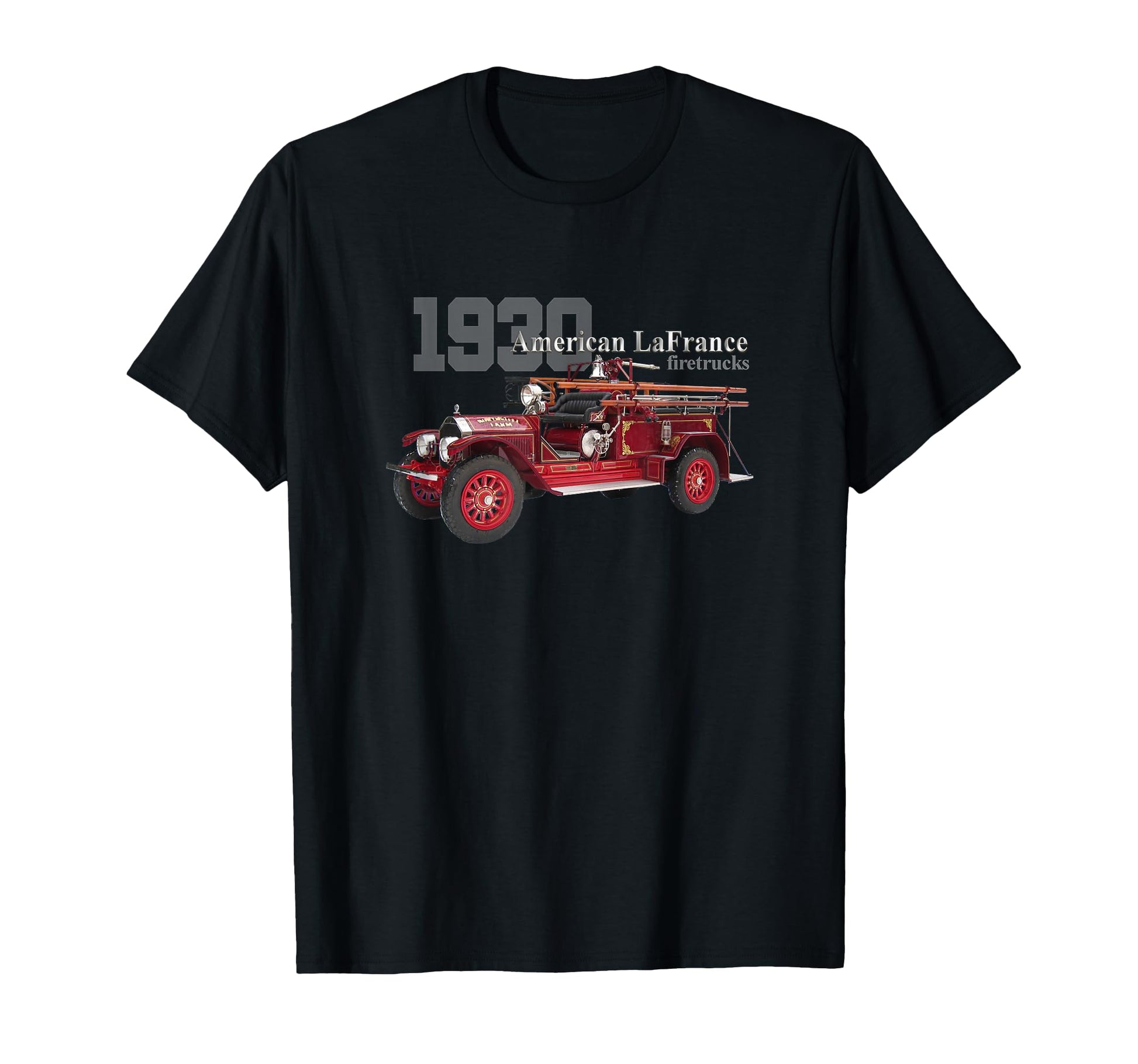 Trucks Firetrucks 1930 Firetruck T-Shirt - Aesthetic Graphic for Adults - T-Shirt, Sweatshirt, Hoodie
