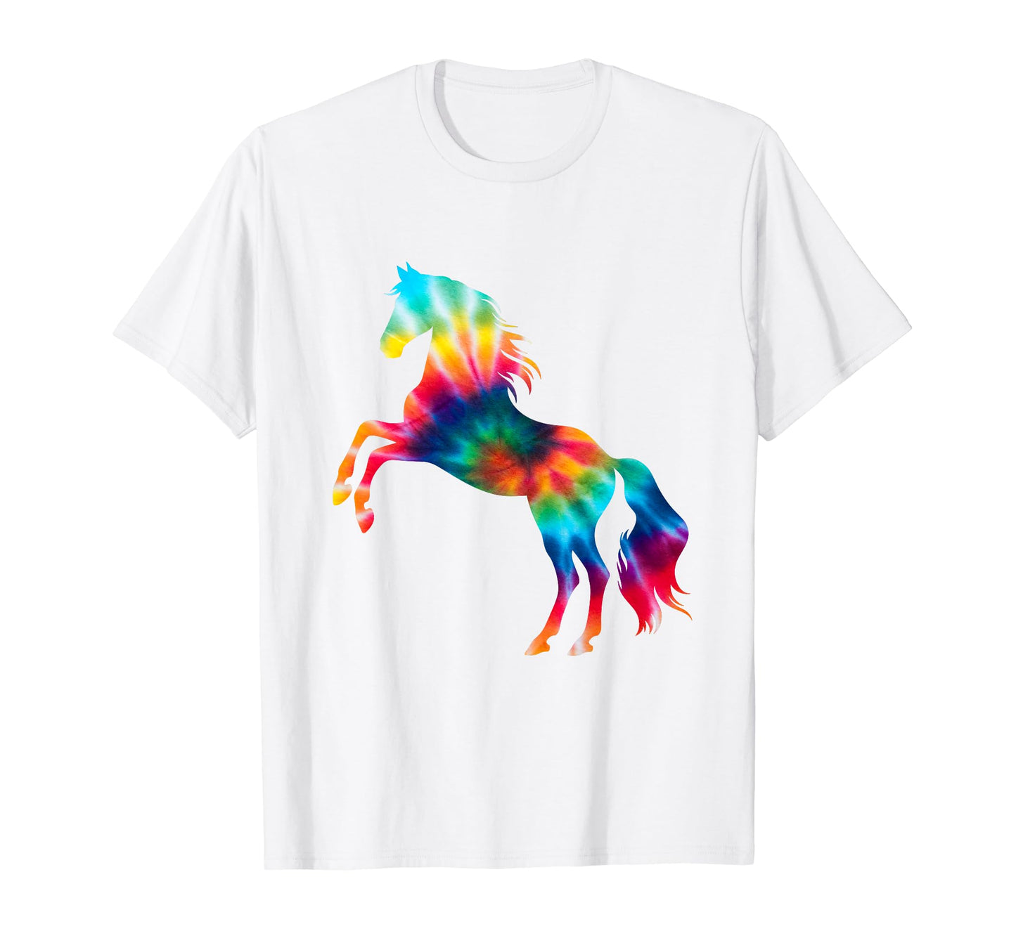 Funny Horse Tie Dye Psychedelic T-Shirt - Aesthetic Graphic for Adults - T-Shirt, Sweatshirt, Hoodie