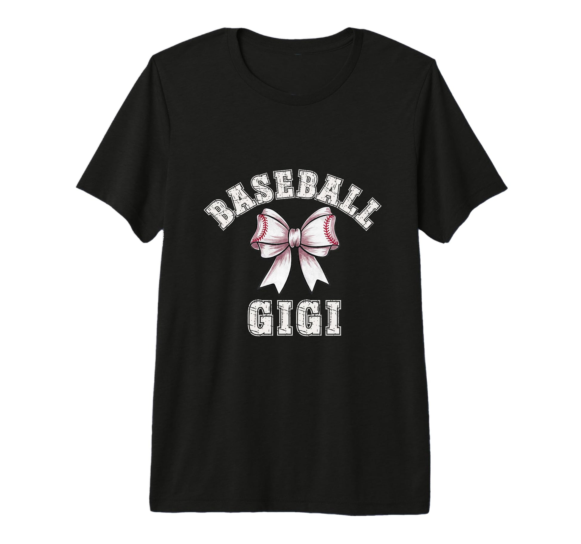 Coquette Baseball Gigi Bow Game Day Tri T-Shirt - Aesthetic Graphic Unisex - T-Shirt, Sweatshirt, Hoodie