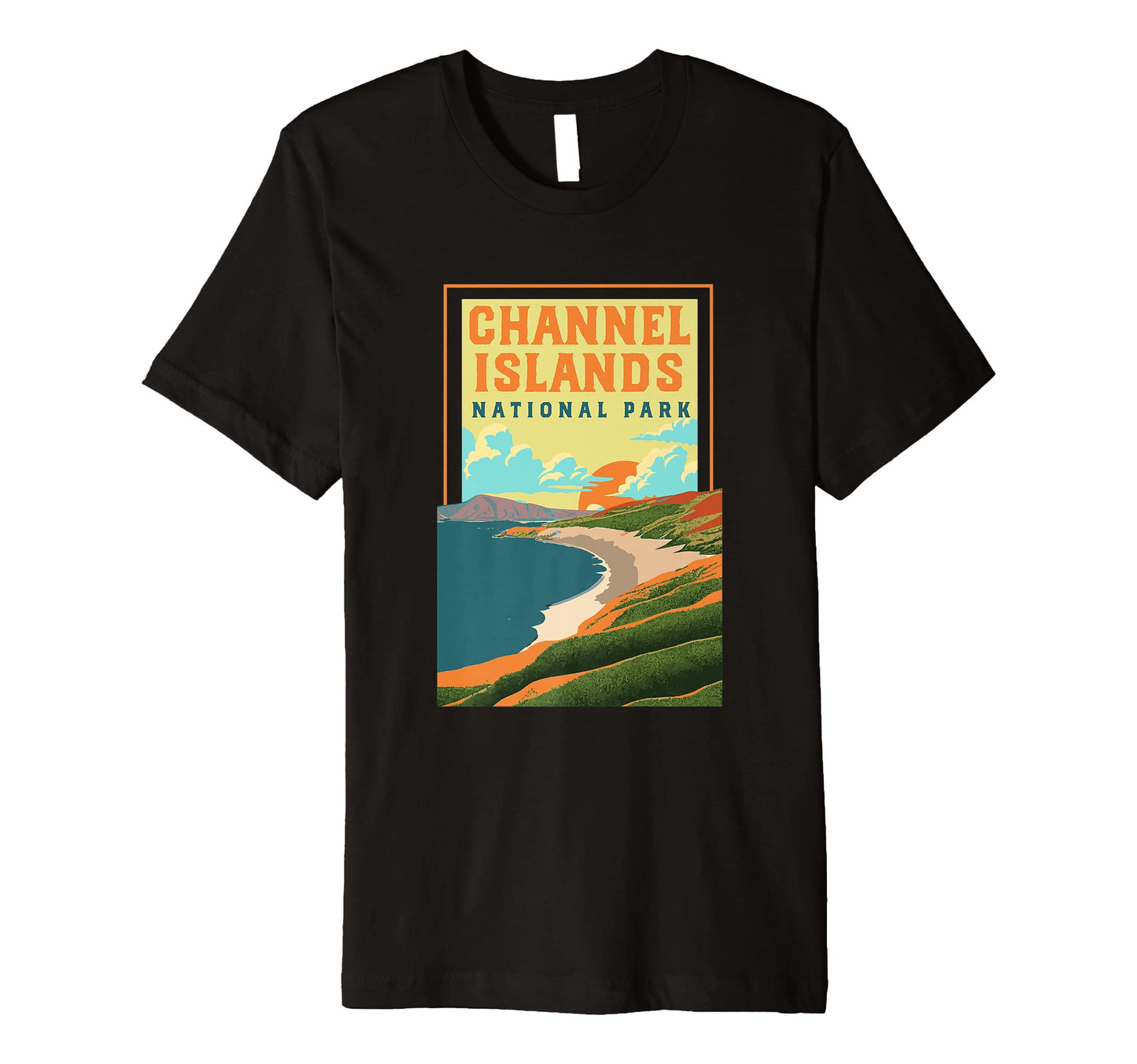 Channel Islands California Wpa National T-Shirt - Graphic Print Men Women - T-Shirt, Sweatshirt, Hoodie