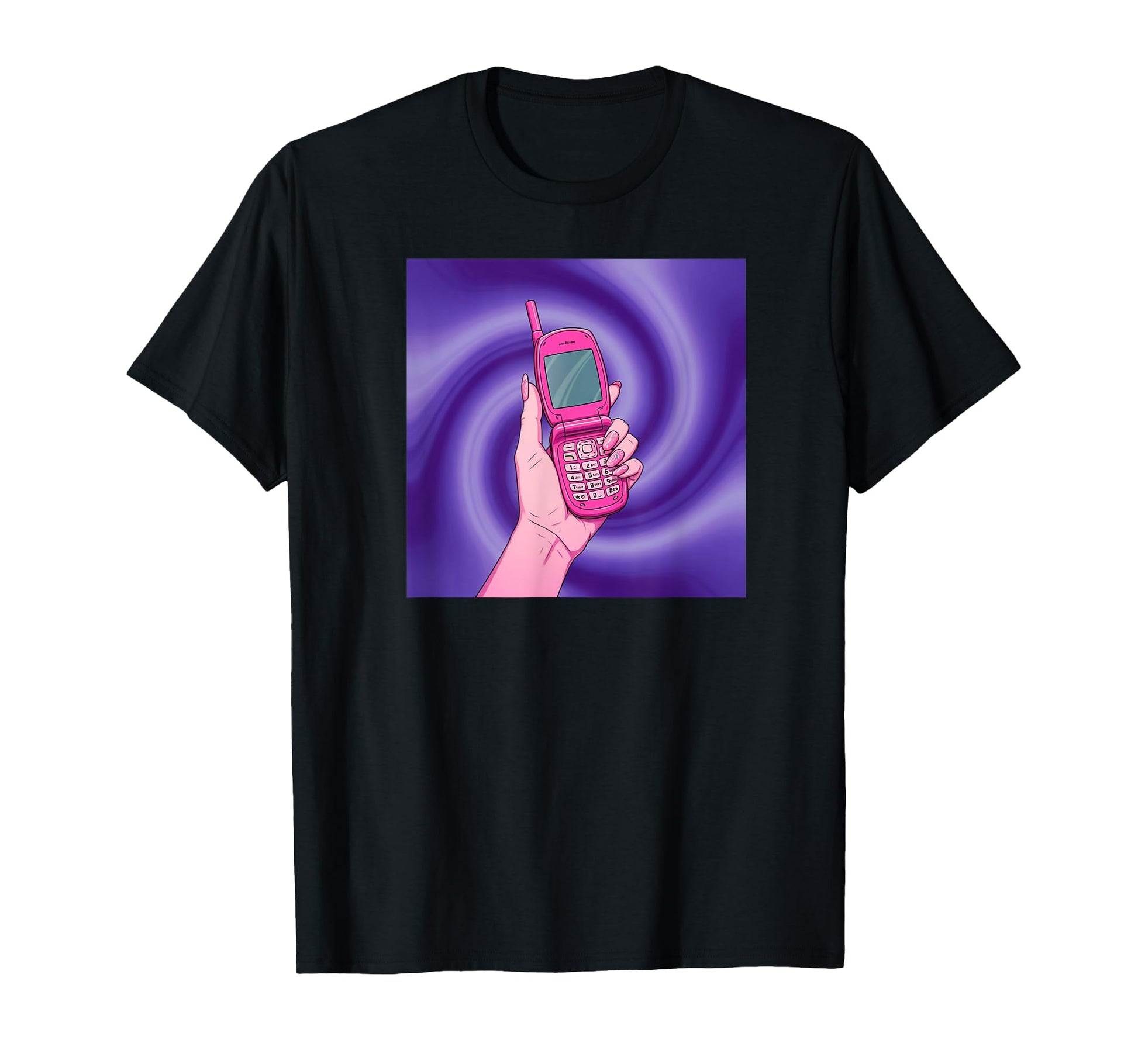 Phone Call Portal Y2K Aesthetic T-Shirt - Casual Everyday Wear for Adults - T-Shirt, Sweatshirt, Hoodie