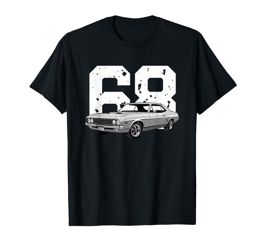1968 68 Muscle Car Car 60S Collector Car T-Shirt - Novelty Apparel Unisex - T-Shirt, Sweatshirt, Hoodie