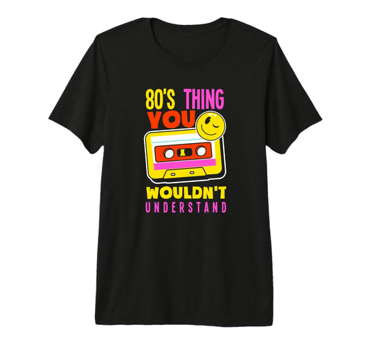 Back To 80S Boombox Roller Skate Tri T-Shirt - Custom Art Print for Adults - T-Shirt, Sweatshirt, Hoodie