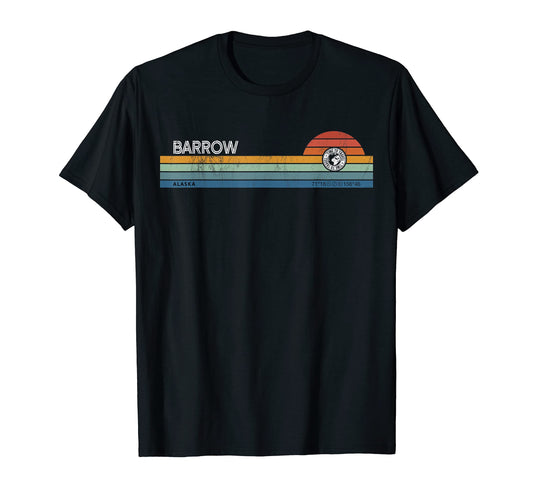 Barrow Alaska Usa America Sunset T-Shirt - Trendy Graphic for Adults - T-Shirt, Sweatshirt, Hoodie