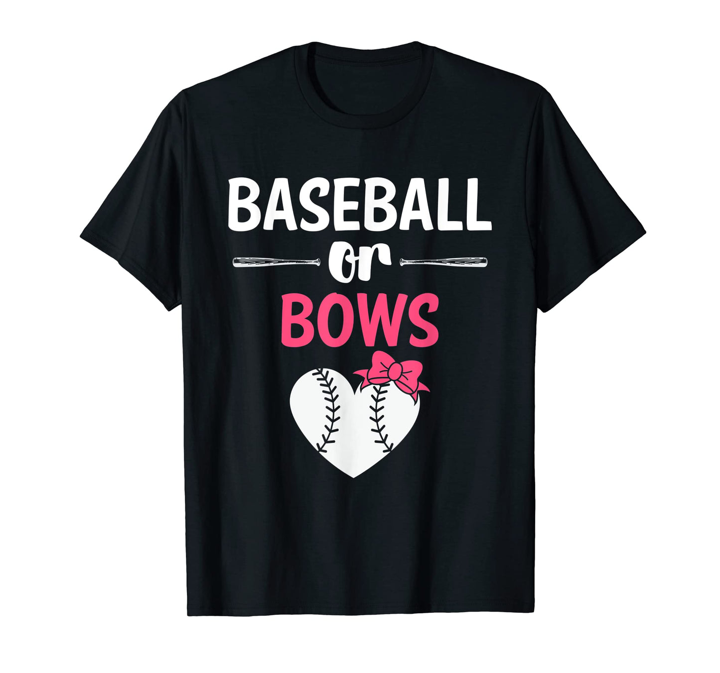 Team Or Team Baseballs Or Bows T-Shirt - Fun Novelty Design for Adults - T-Shirt, Sweatshirt, Hoodie