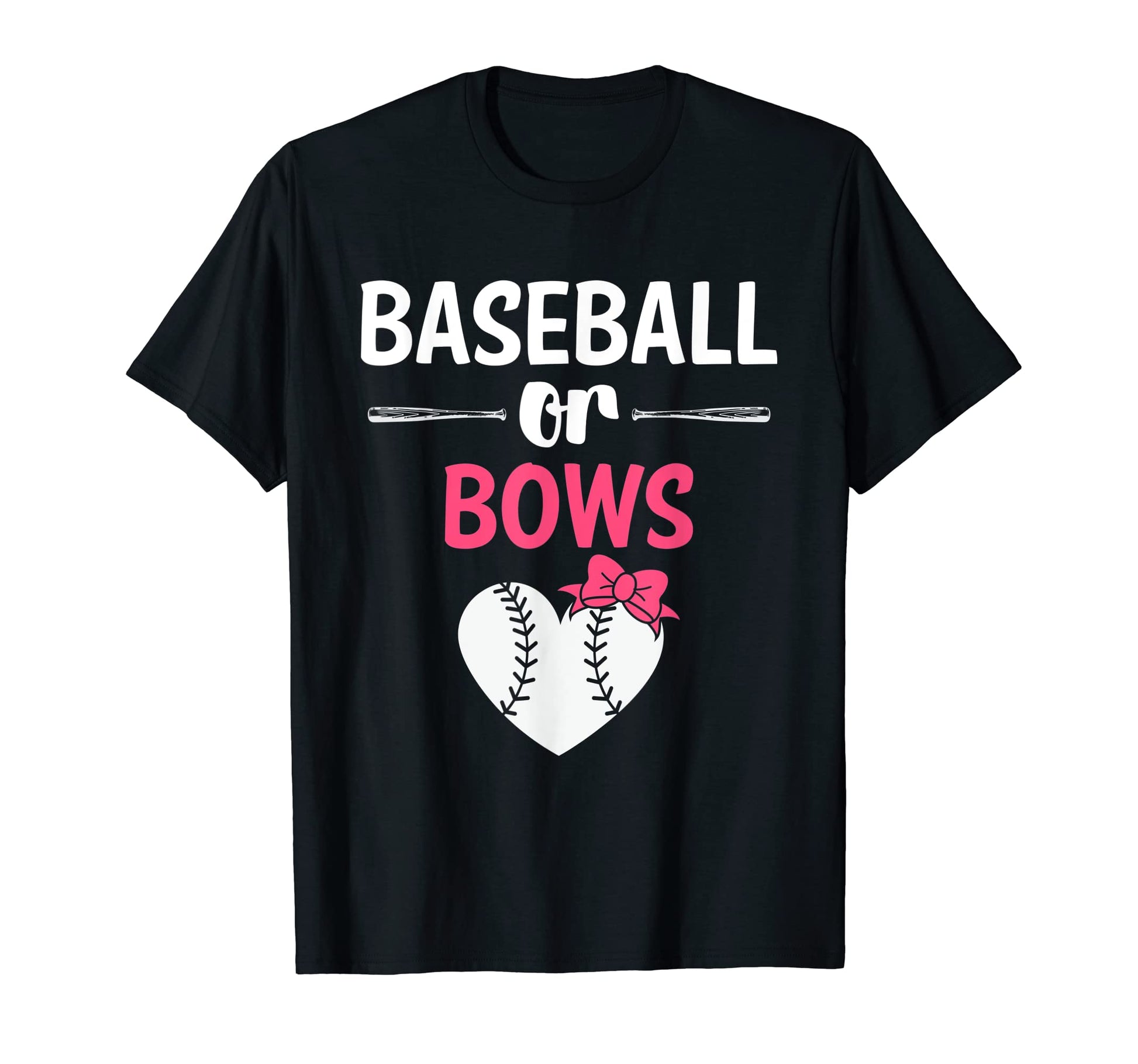 Team Or Team Baseballs Or Bows T-Shirt - Fun Novelty Design for Adults - T-Shirt, Sweatshirt, Hoodie