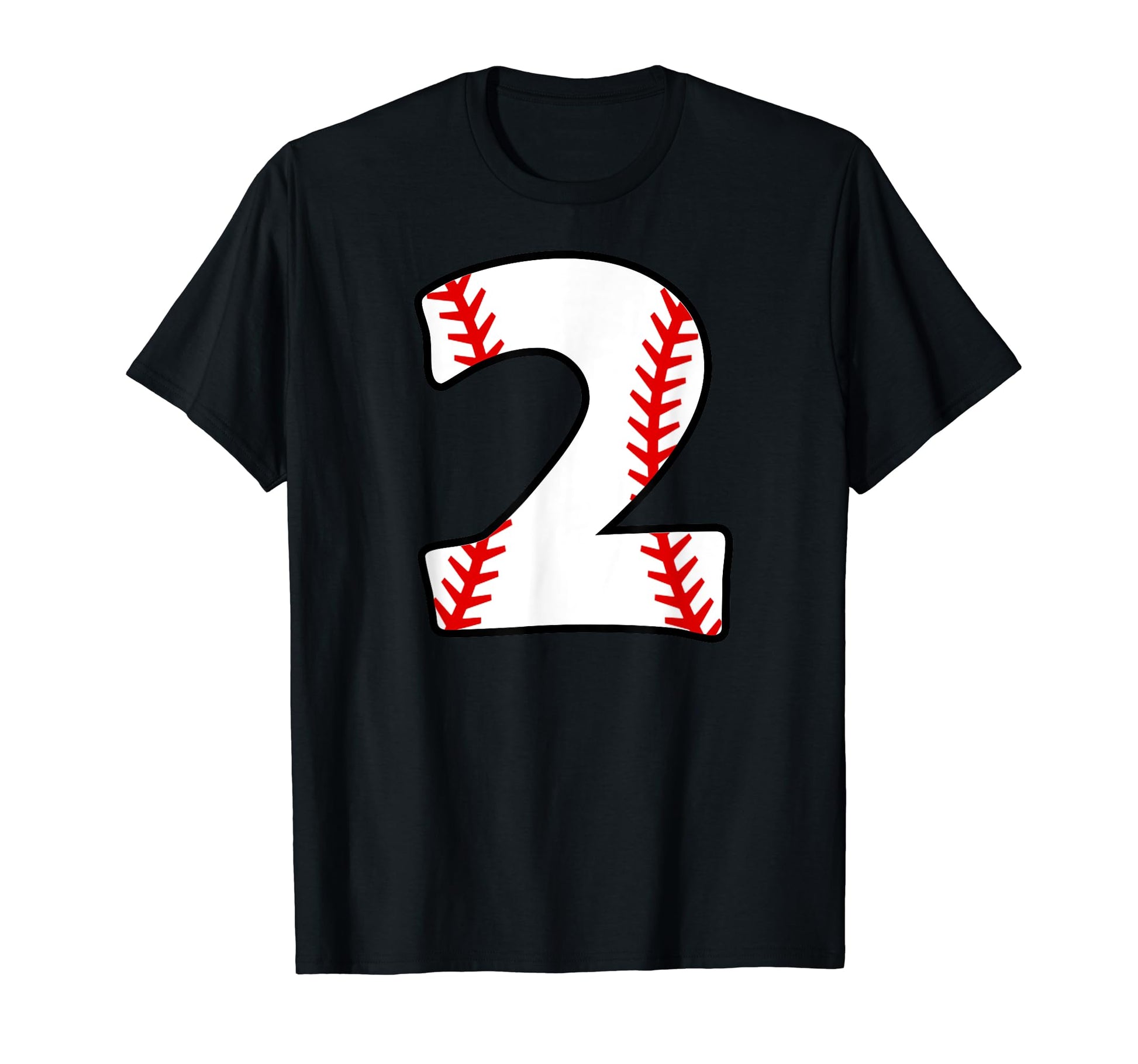 Second Birthday 2Nd Baseball Number 2 T-Shirt - Novelty Apparel Unisex - T-Shirt, Sweatshirt, Hoodie