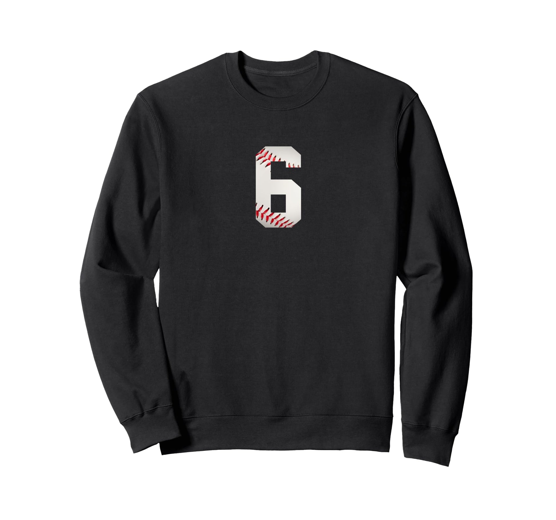 Number 6 Minimalist Birthday Sweatshirt - Aesthetic Graphic for Adults - T-Shirt, Sweatshirt, Hoodie