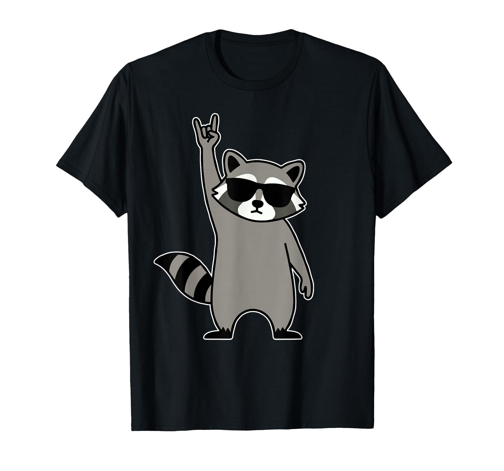 Raccoon Rock Music Band Concert T-Shirt - Aesthetic Graphic for Adults - T-Shirt, Sweatshirt, Hoodie