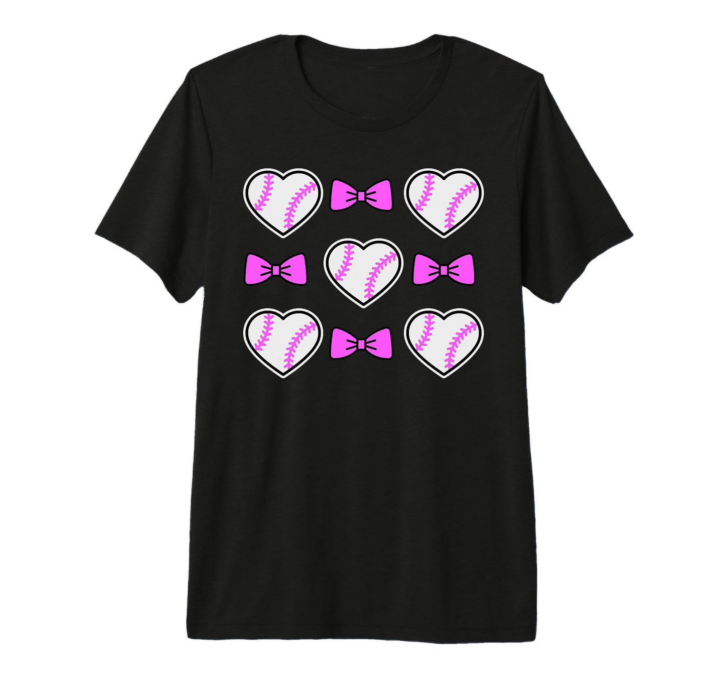 Coquette Bow Baseball Mom Mothers Day T-Shirt - Trendy Graphic for Adults - T-Shirt, Sweatshirt, Hoodie