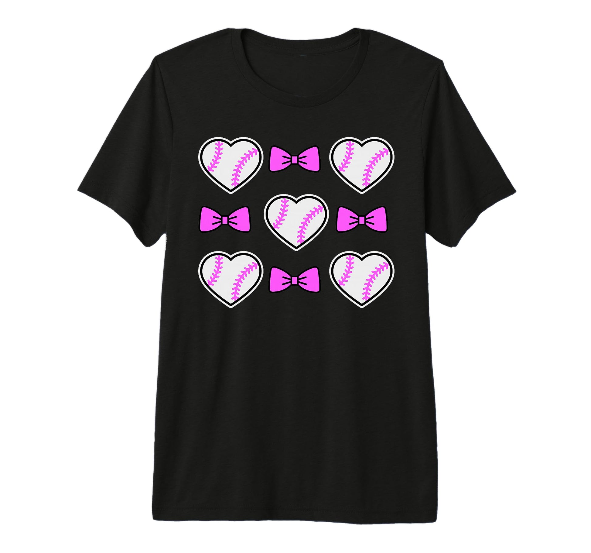 Coquette Bow Baseball Mom Mothers Day T-Shirt - Trendy Graphic for Adults - T-Shirt, Sweatshirt, Hoodie