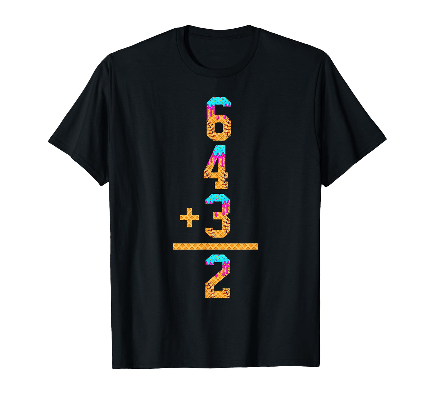 Baseball Ice Cream Drip Inspired T-Shirt - Casual Everyday Wear for Adults - T-Shirt, Sweatshirt, Hoodie