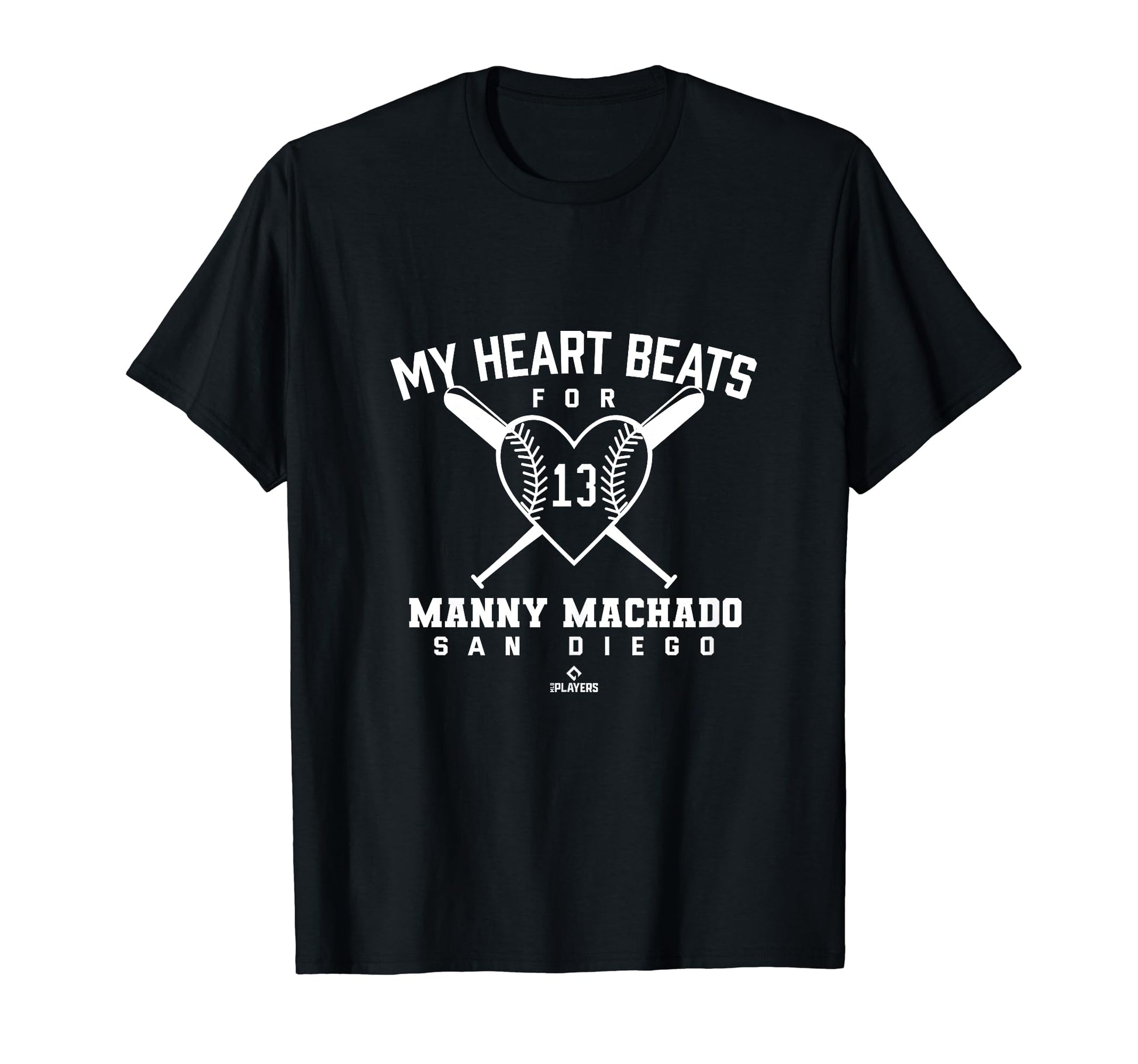 My Heart Beats Manny Machado T-Shirt - Fun Novelty Design Unisex - T-Shirt, Sweatshirt, Hoodie