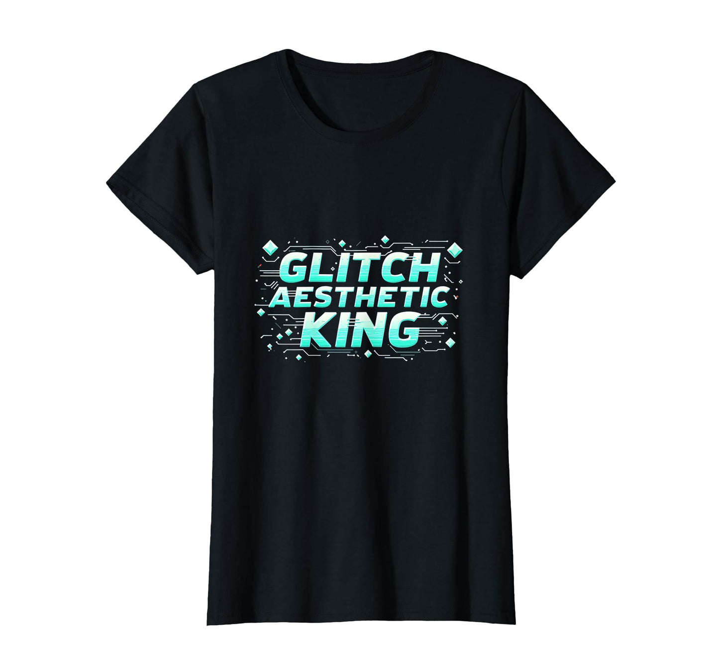 Y2K Glitch Aesthetic King T-Shirt - Casual Everyday Wear Men Women - T-Shirt, Sweatshirt, Hoodie