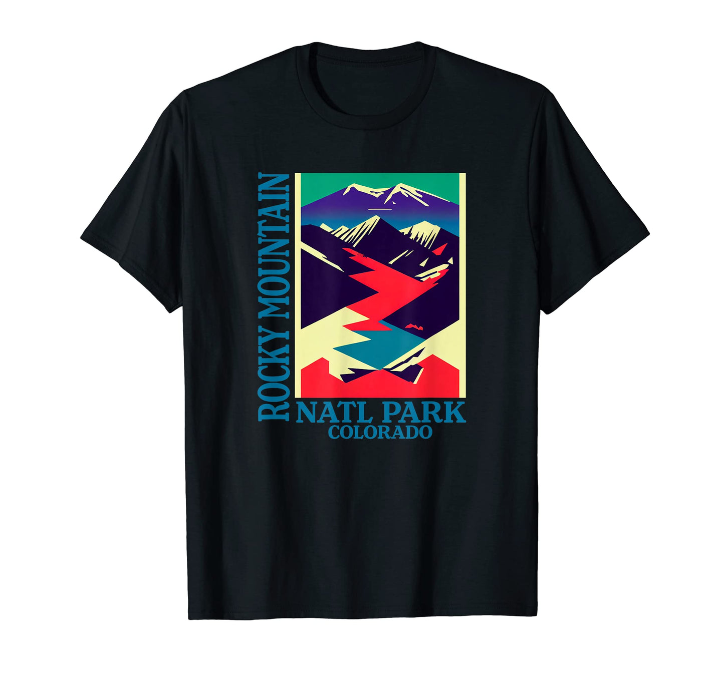 Colorado Rocky Mountain National Park T-Shirt - Custom Art Print Men Women - T-Shirt, Sweatshirt, Hoodie