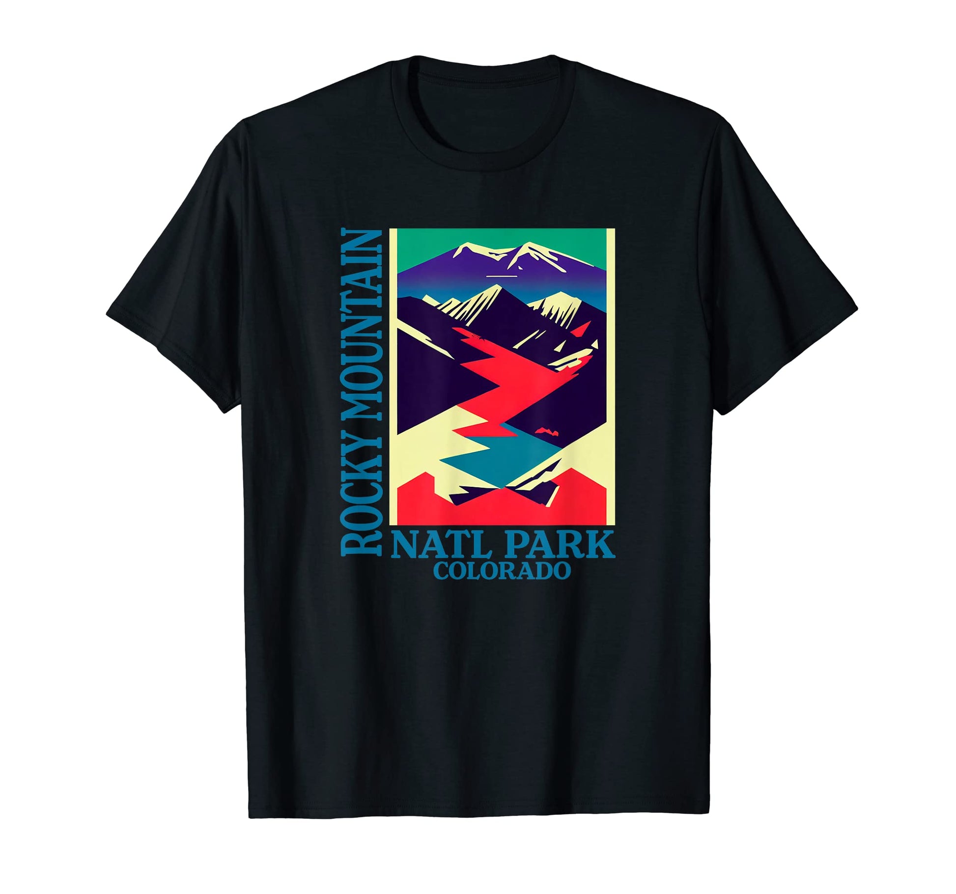 Colorado Rocky Mountain National Park T-Shirt - Custom Art Print Men Women - T-Shirt, Sweatshirt, Hoodie