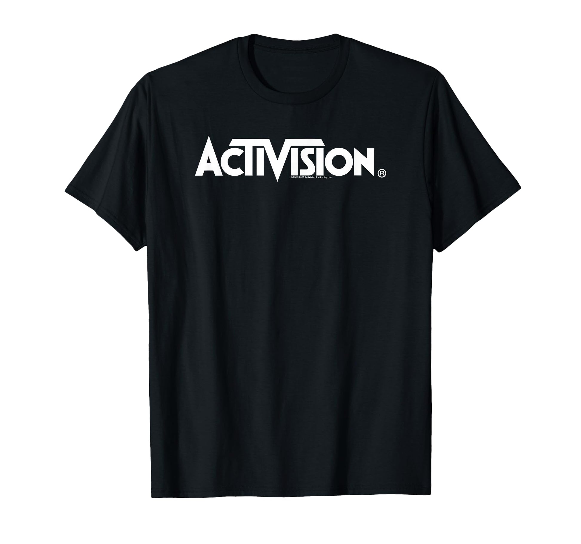 Activision Classics White Logo Text T-Shirt - Novelty Apparel Men Women - T-Shirt, Sweatshirt, Hoodie