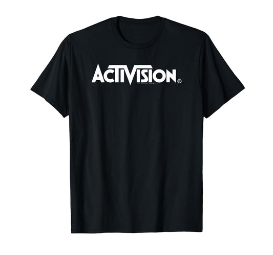Activision Classics White Logo Text T-Shirt - Novelty Apparel Men Women - T-Shirt, Sweatshirt, Hoodie