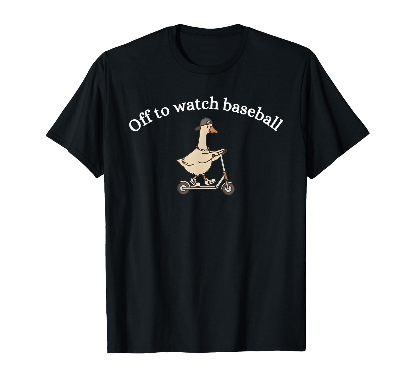 Off To Watch Baseball Funny Silly T-Shirt - Minimalist Print for Adults - T-Shirt, Sweatshirt, Hoodie