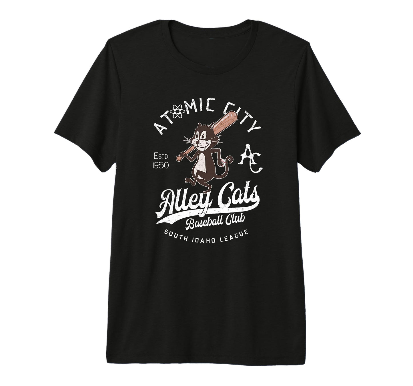 Atomic City Alley Cats Minor League T-Shirt - Graphic Print Unisex - T-Shirt, Sweatshirt, Hoodie