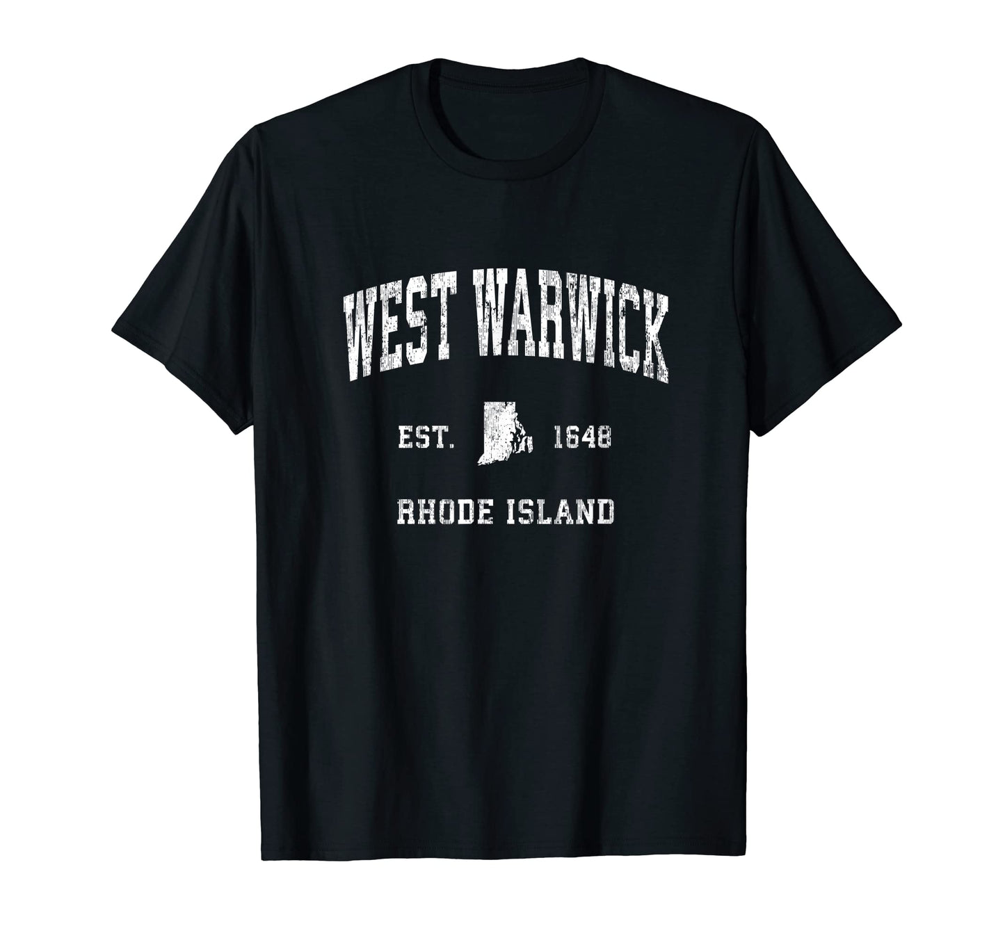West Warwick Rhode Island Ri Athletic T-Shirt - Trendy Graphic for Adults - T-Shirt, Sweatshirt, Hoodie