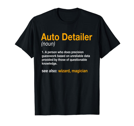 Auto Detailing Noun Car Specialist T-Shirt - Trendy Graphic Unisex - T-Shirt, Sweatshirt, Hoodie