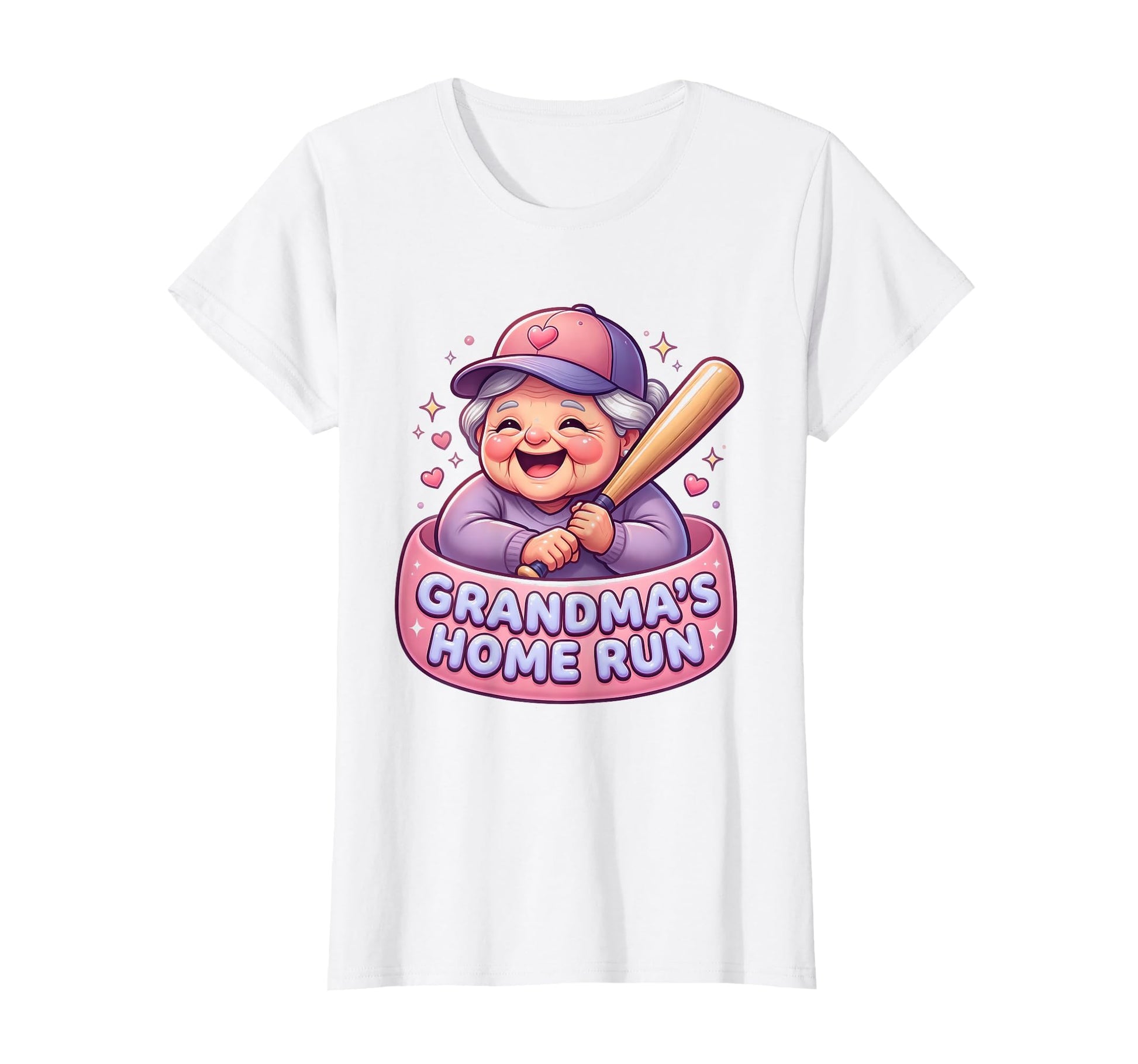 Grandmas Home Run Baseball Grandma T-Shirt - Streetwear Style Men Women - T-Shirt, Sweatshirt, Hoodie