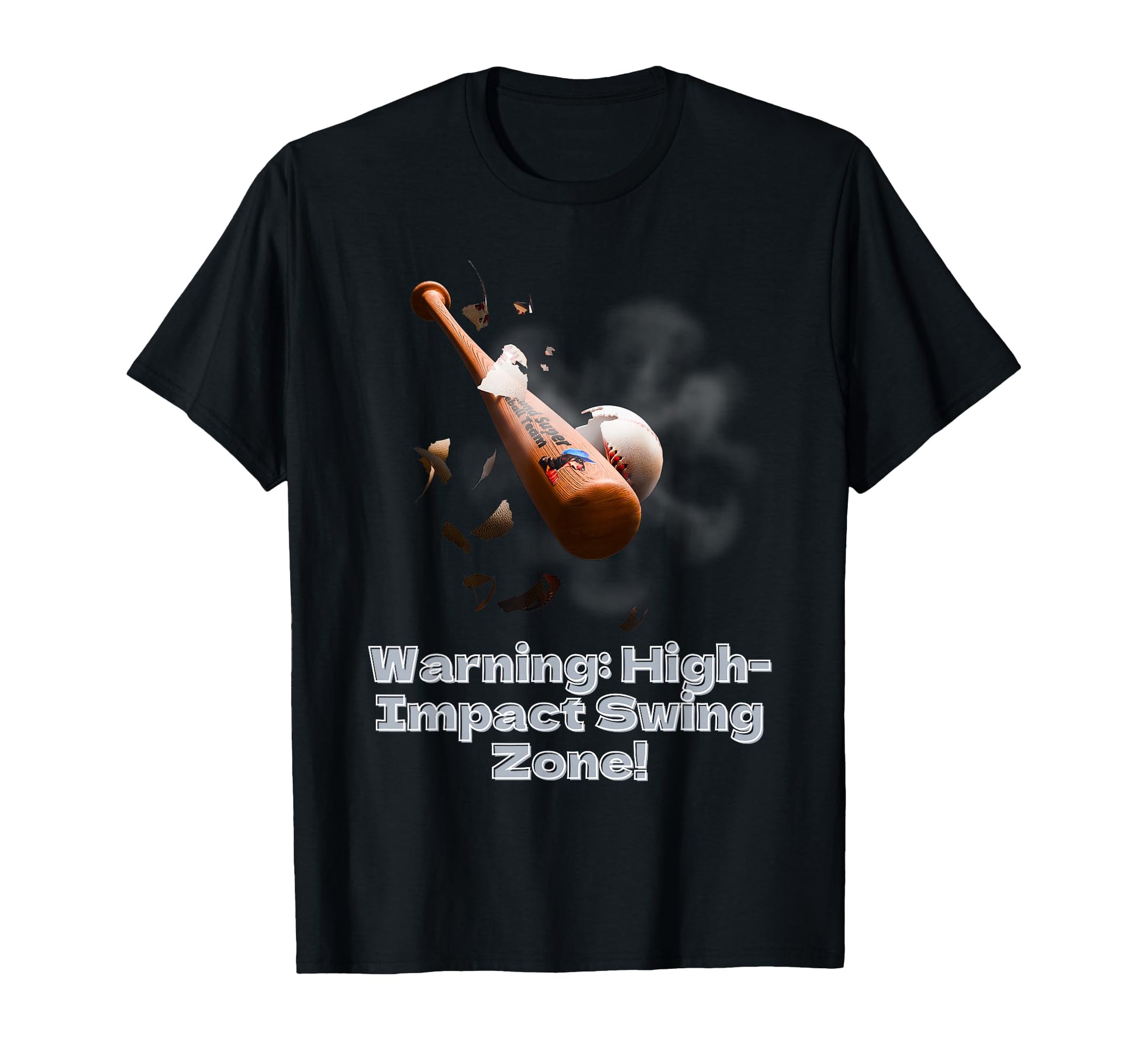Grand Slam Impact Baseball Smoke T-Shirt - Streetwear Style for Adults - T-Shirt, Sweatshirt, Hoodie