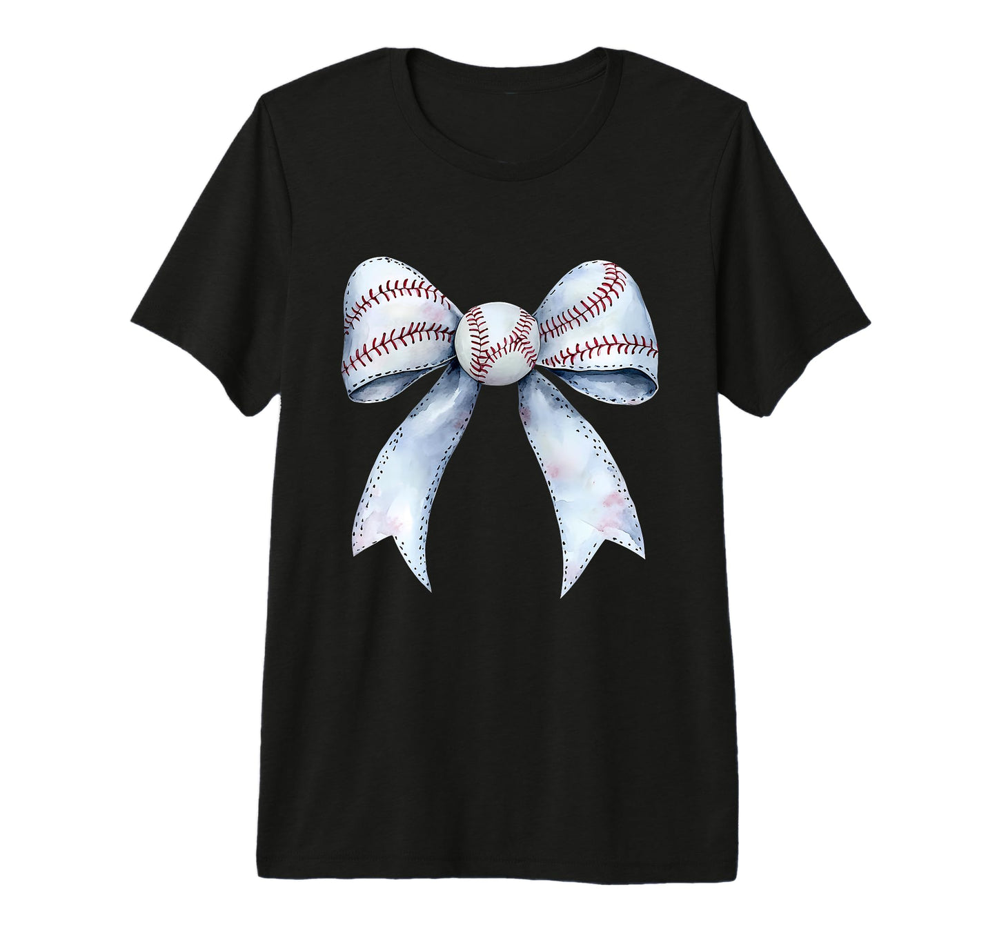 Baseball Coquette Bow Baseball Player T-Shirt - Minimalist Print Men Women - T-Shirt, Sweatshirt, Hoodie