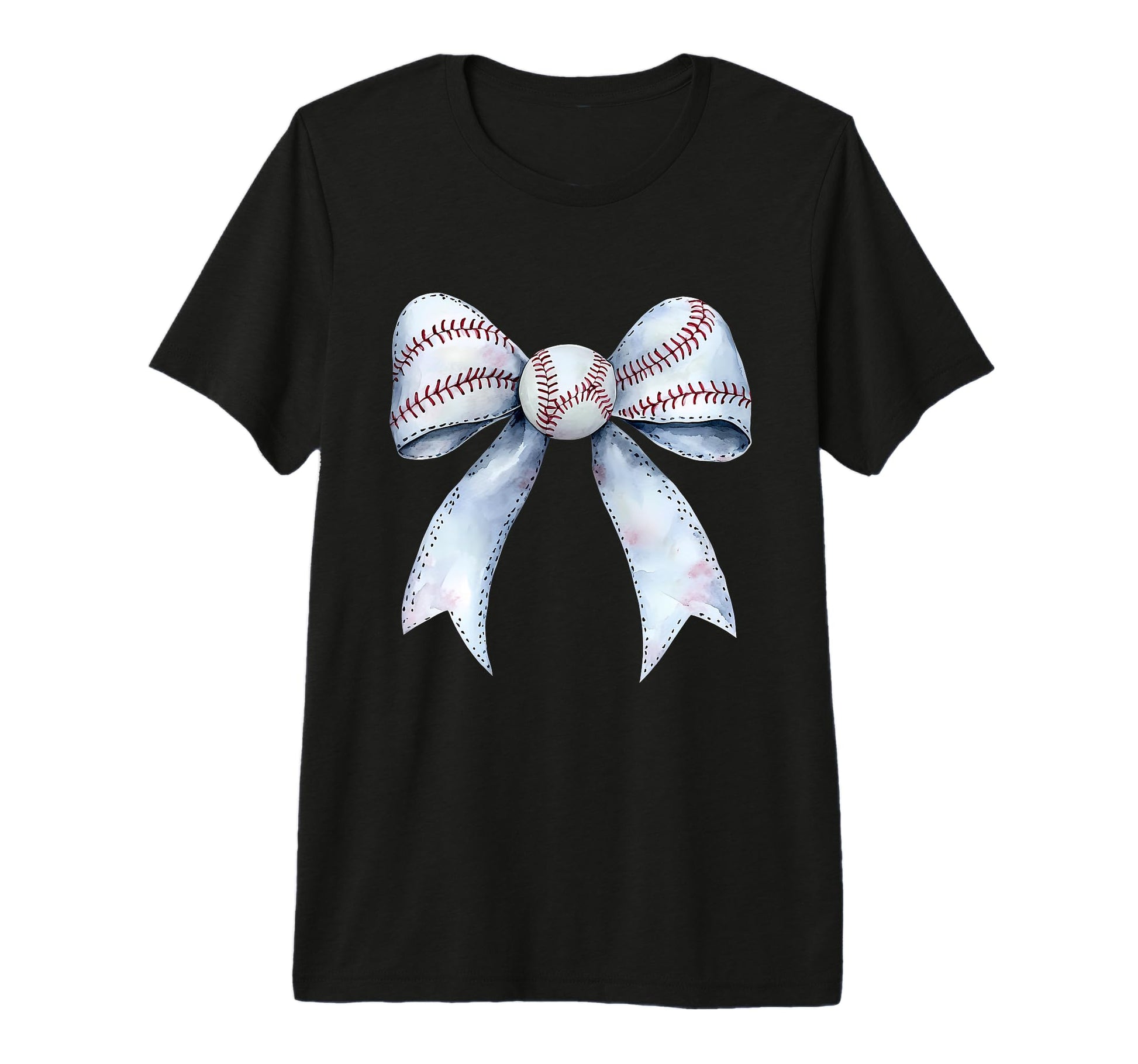 Baseball Coquette Bow Baseball Player T-Shirt - Minimalist Print Men Women - T-Shirt, Sweatshirt, Hoodie