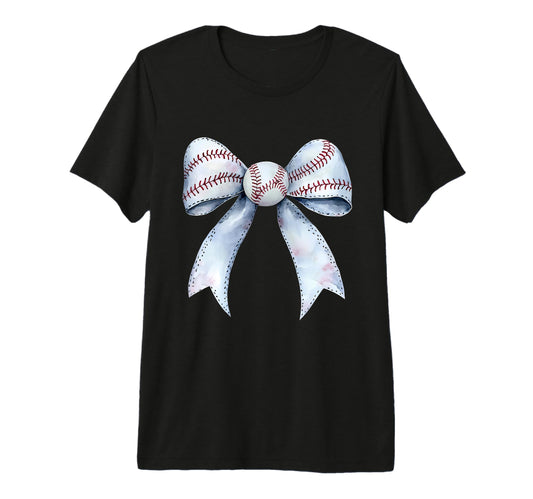 Baseball Coquette Bow Baseball Player T-Shirt - Minimalist Print Men Women - T-Shirt, Sweatshirt, Hoodie