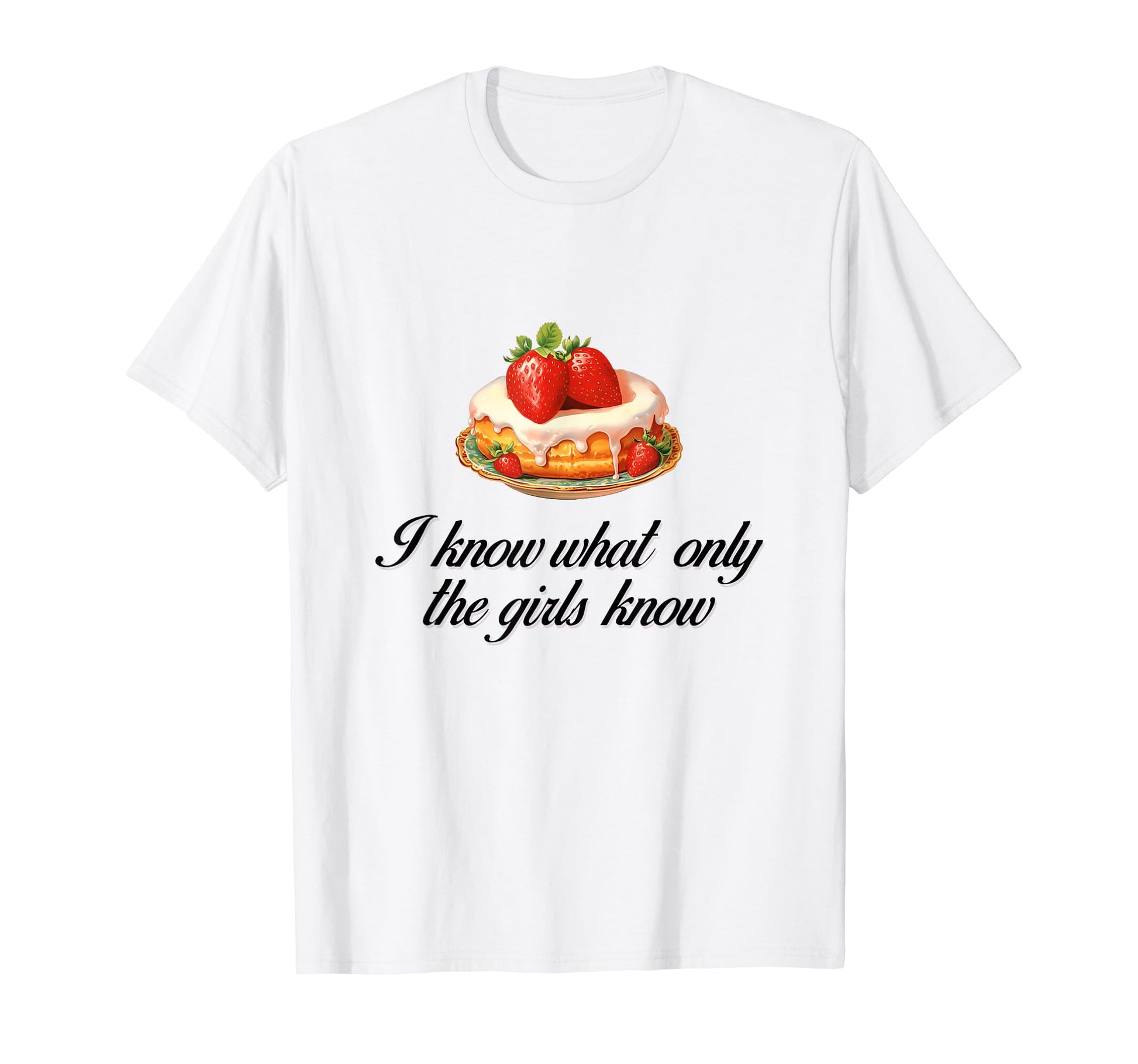 I Know What Only Cake Coquette Bow T-Shirt - Minimalist Print Men Women - T-Shirt, Sweatshirt, Hoodie