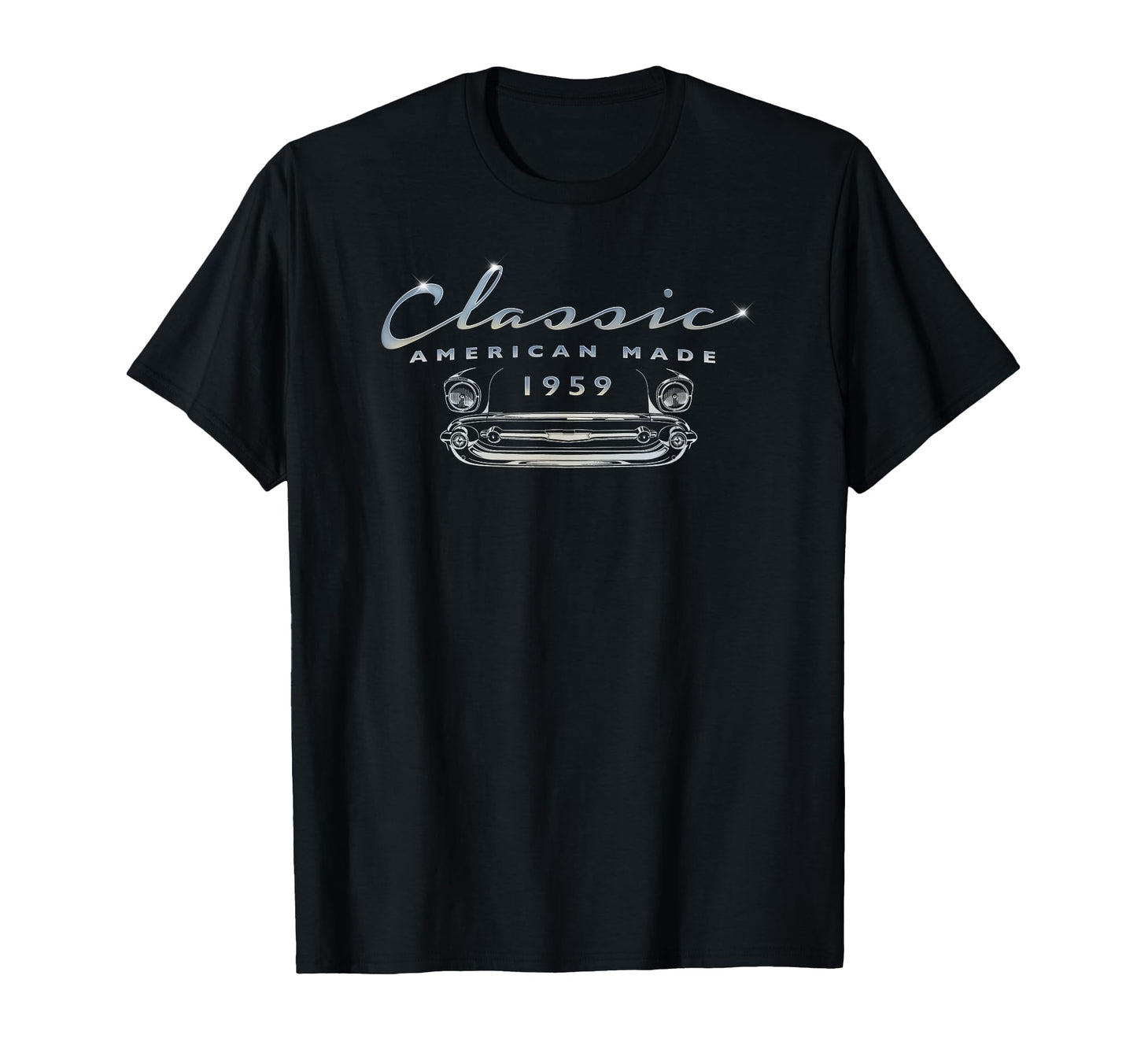 1959 66Th Birthday Car Antique T-Shirt - Unique Graphic Unisex - T-Shirt, Sweatshirt, Hoodie