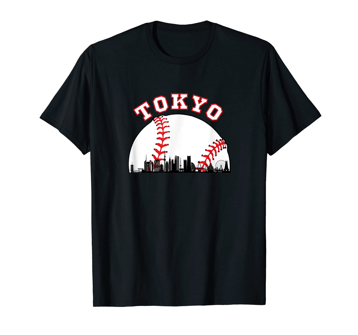 Tokyo Baseball Tokyo Japan Cityscape T-Shirt - Novelty Apparel Unisex - T-Shirt, Sweatshirt, Hoodie