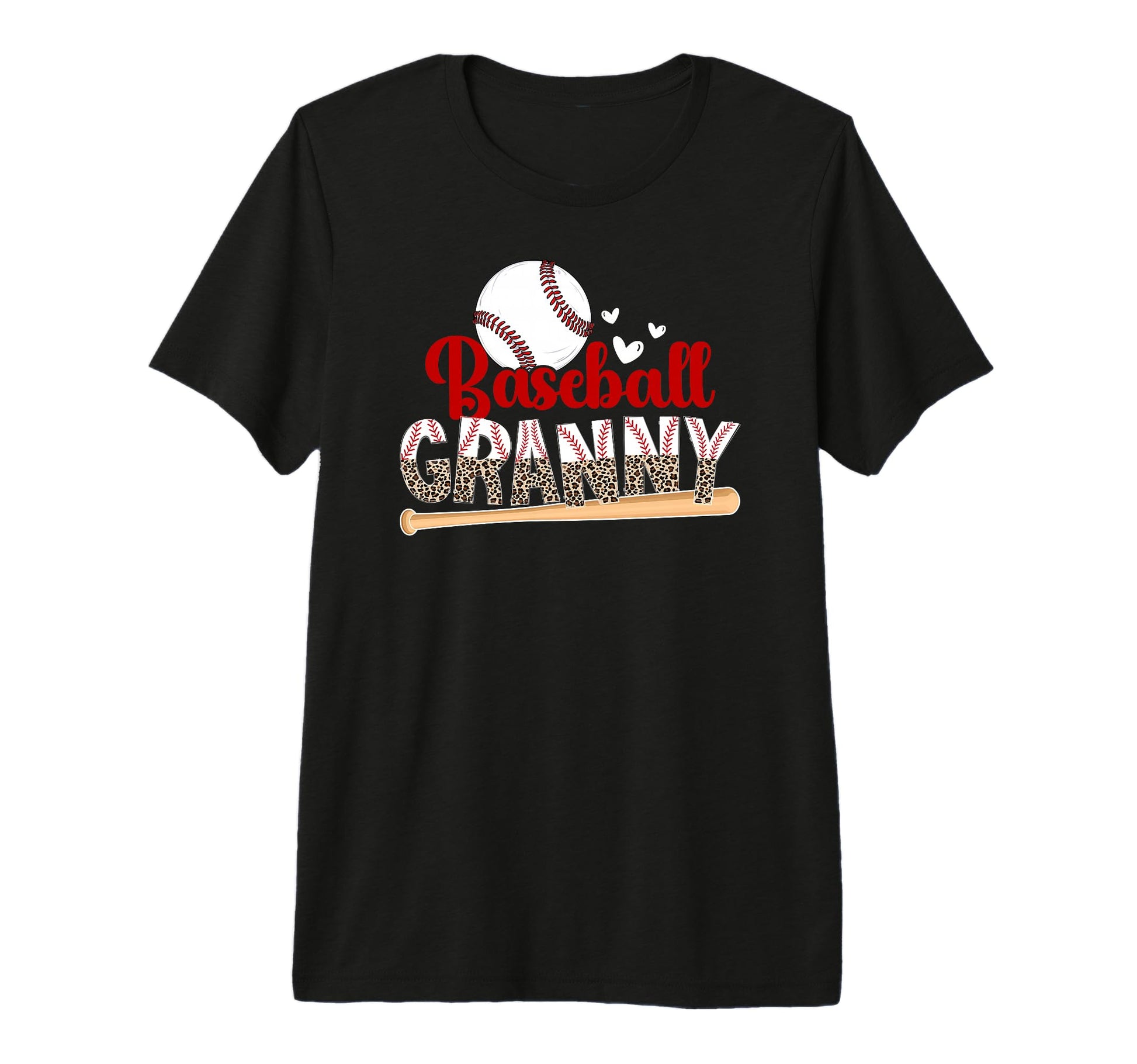 Baseball Granny Leopard Granny Baseball T-Shirt - Novelty Apparel Unisex - T-Shirt, Sweatshirt, Hoodie