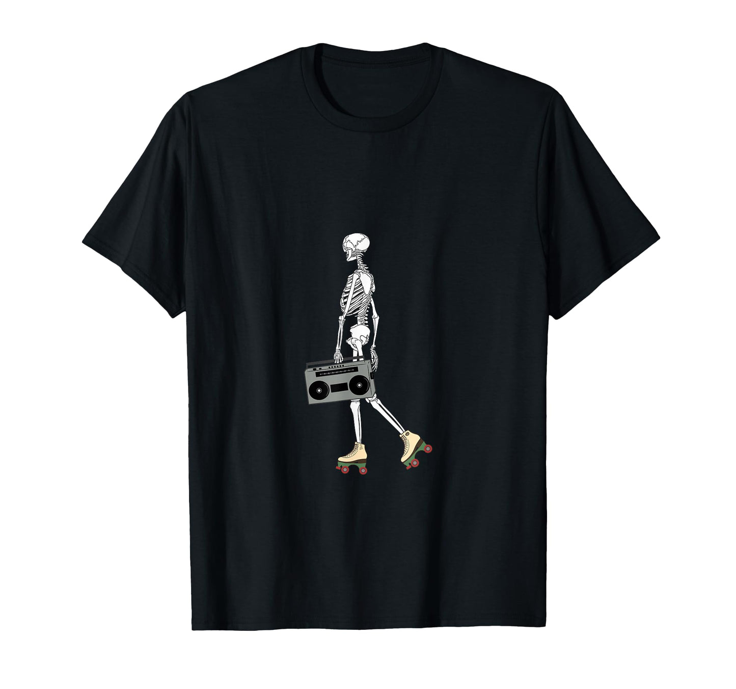 Roller Skating Halloween Skeleton 80S 90S T-Shirt - Trendy Graphic Unisex - T-Shirt, Sweatshirt, Hoodie