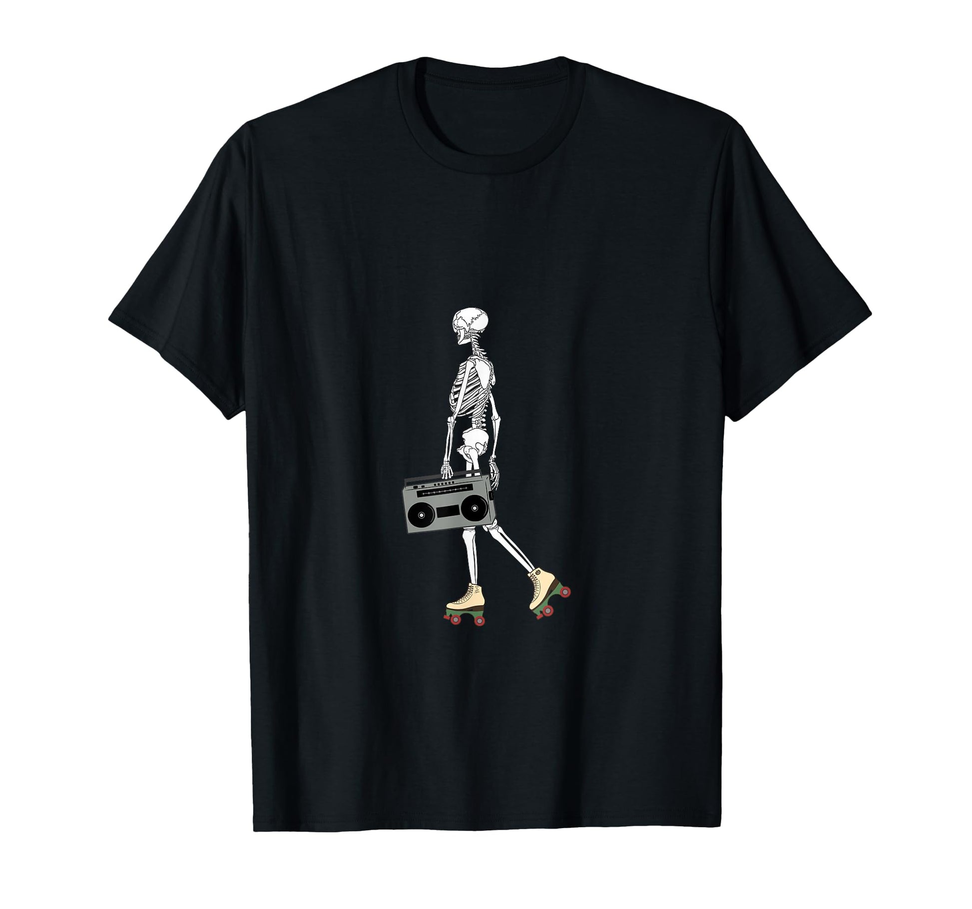 Roller Skating Halloween Skeleton 80S 90S T-Shirt - Trendy Graphic Unisex - T-Shirt, Sweatshirt, Hoodie