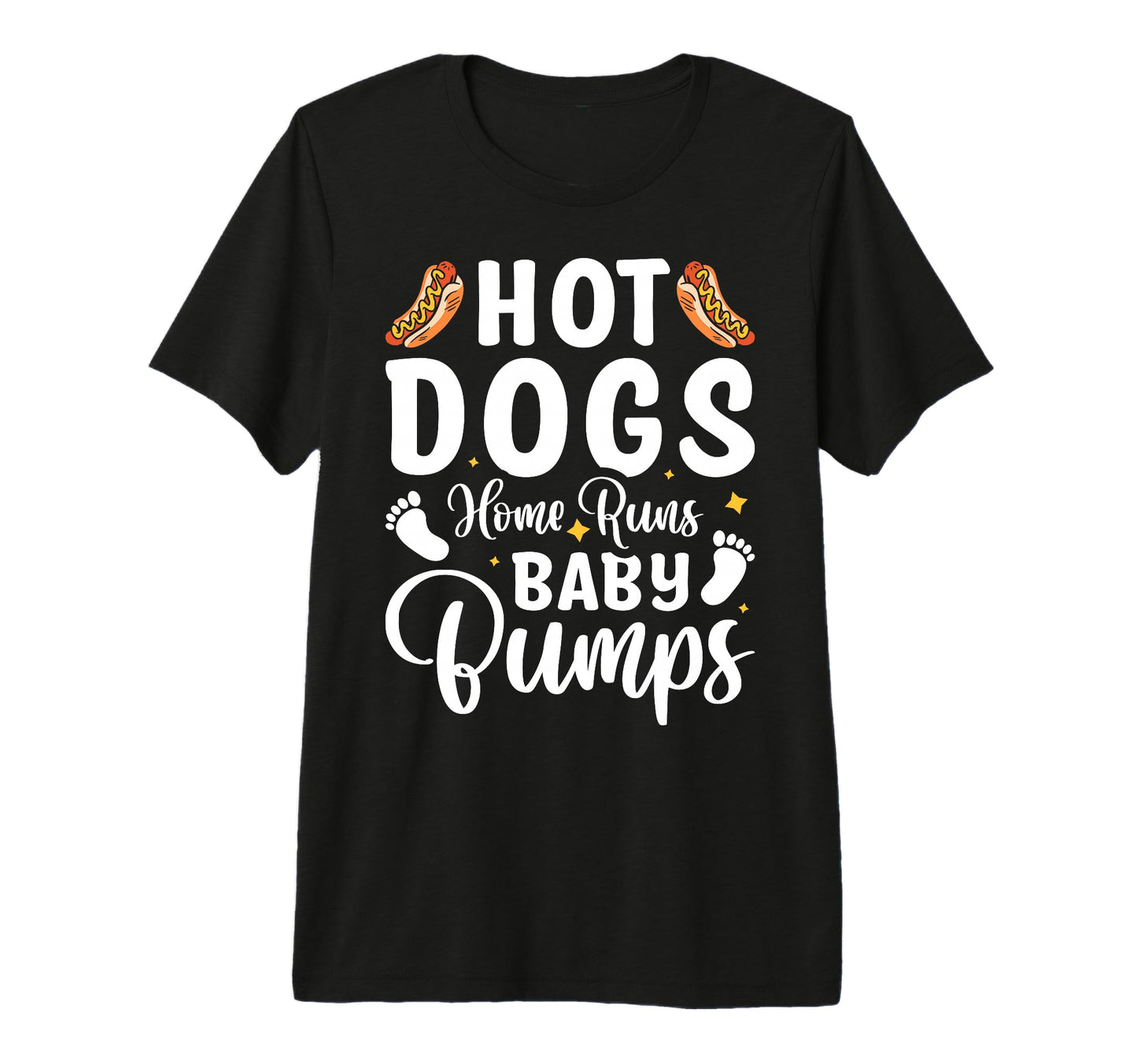 Hot Dogs Home Runs Bumps Tri Blend T-Shirt - Minimalist Print Unisex - T-Shirt, Sweatshirt, Hoodie