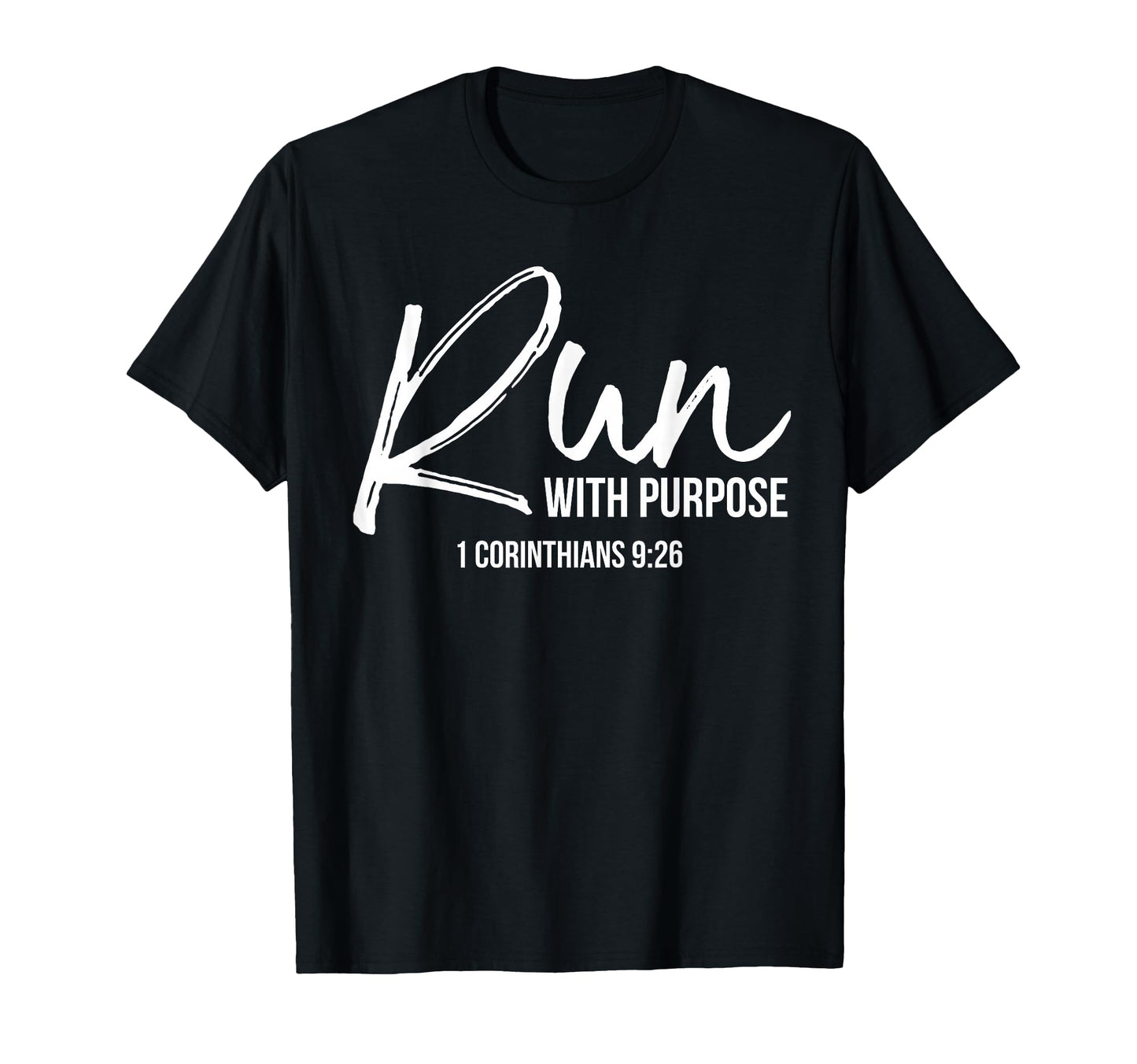 Christian Runner Gift Running Gear T-Shirt - Minimalist Print for Adults - T-Shirt, Sweatshirt, Hoodie